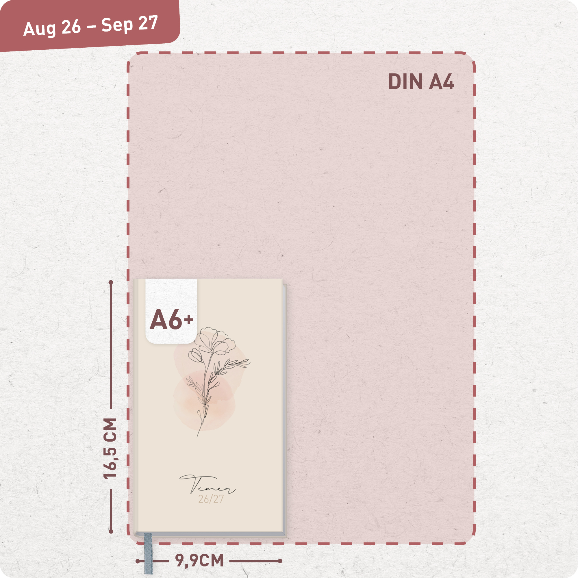 Artikelbild 3 des Artikels “Häfft-Timer Slim A6+ 2026/2027 [Dainty Flower] “