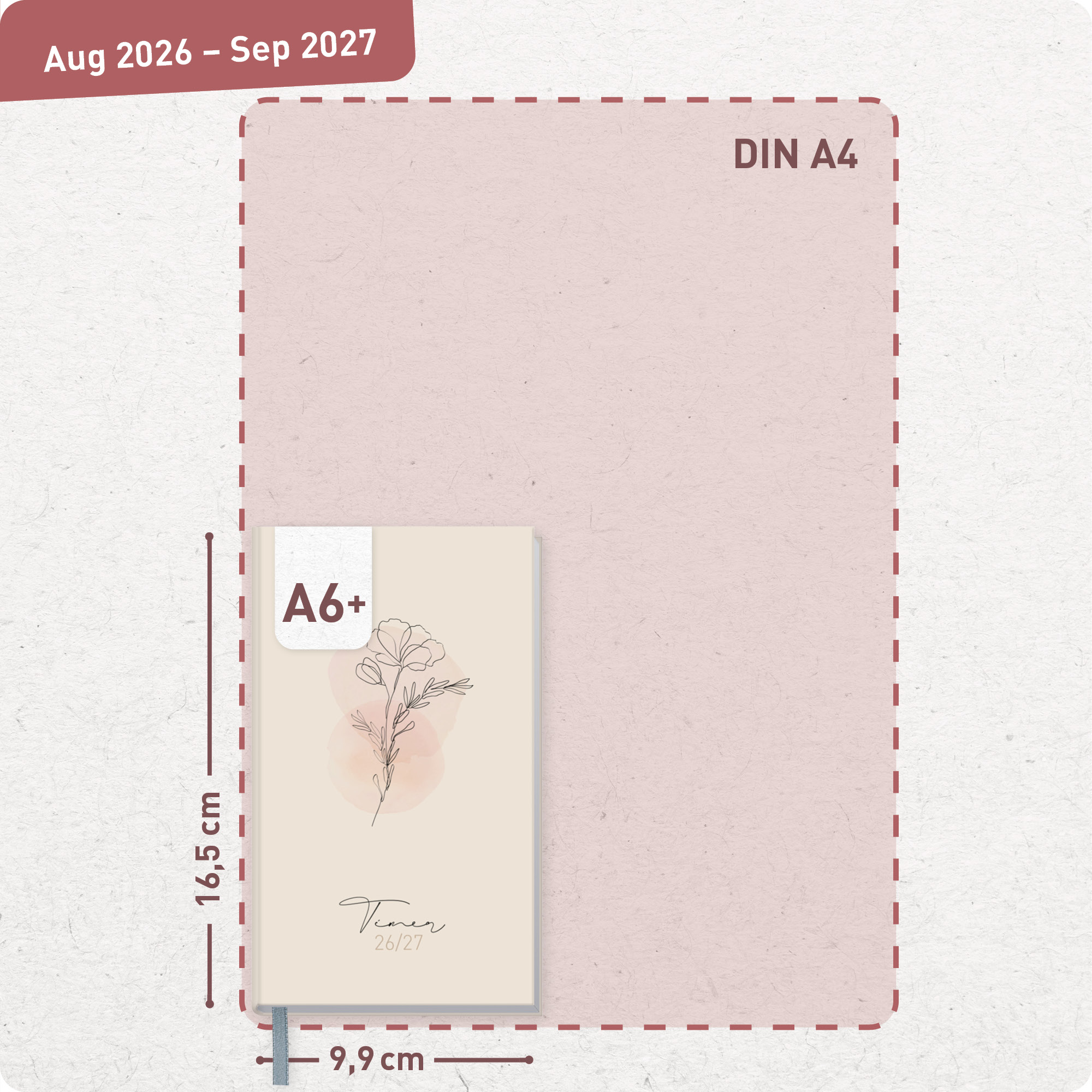 Artikelbild 3 des Artikels “Häfft-Timer Slim A6+ 2026/2027 [Dainty Flower] “