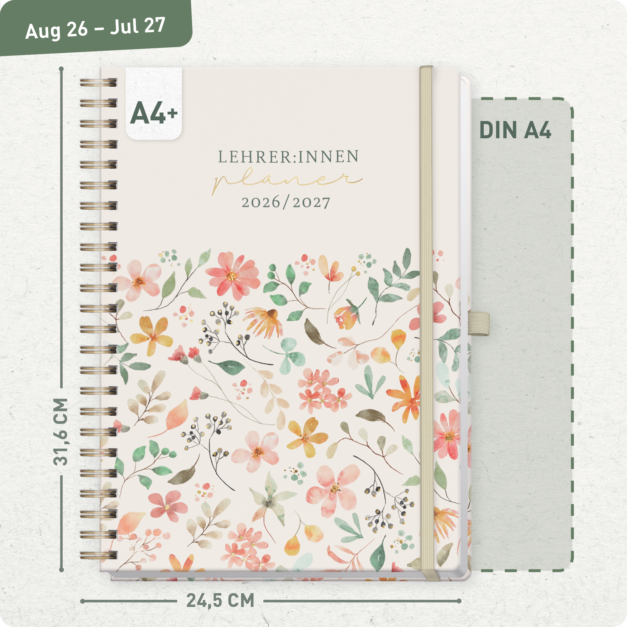 Artikelbild 3 des Artikels “Lehrer-Planer Maxi Deluxe A4+ 26/27 [Wild Blossoms] “