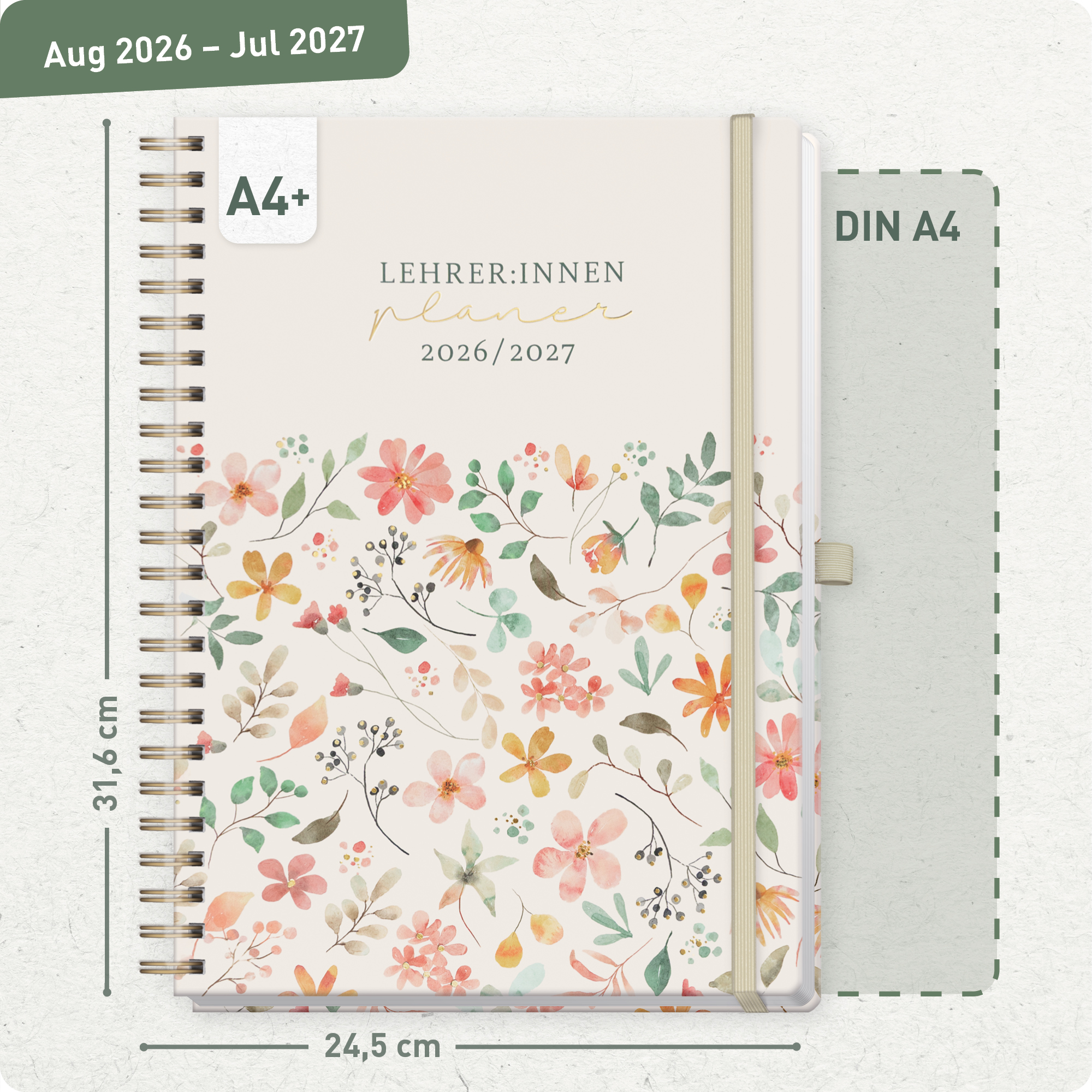Artikelbild 3 des Artikels “Lehrer-Planer Maxi Deluxe A4+ 26/27 [Wild Blossoms] “