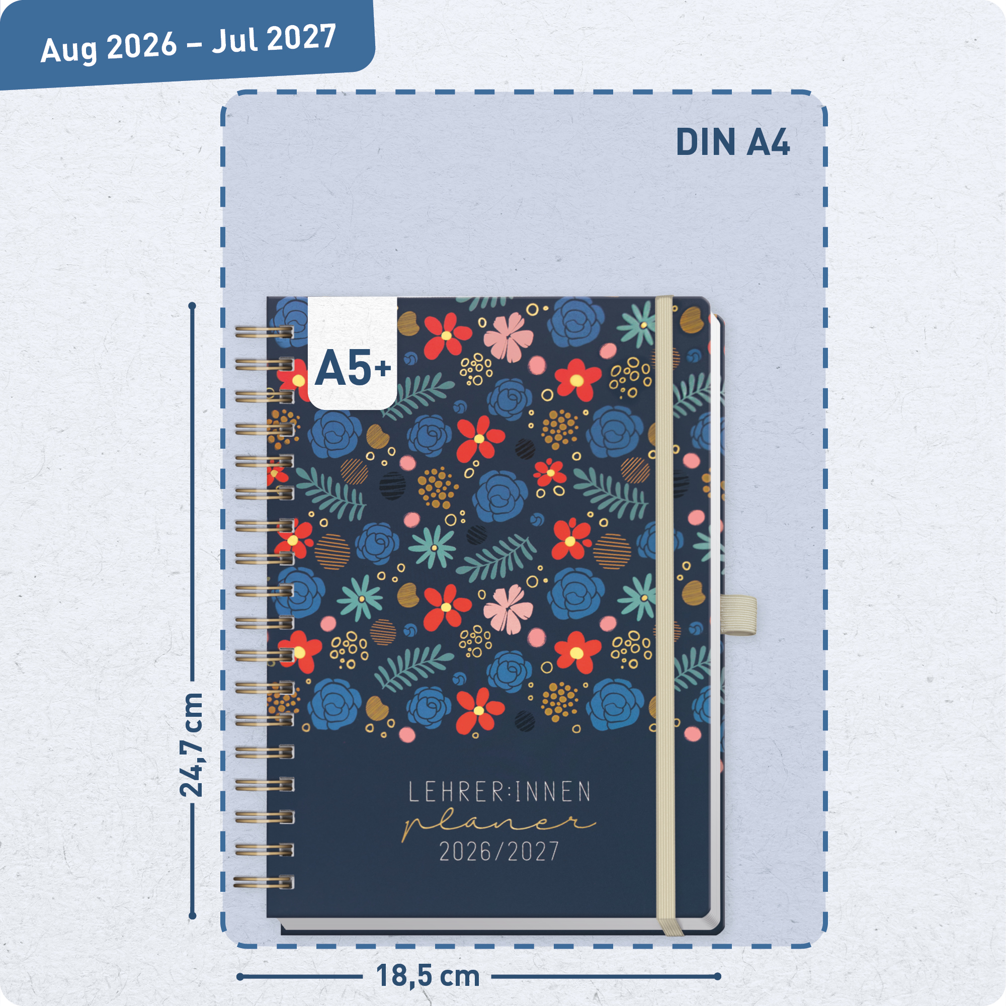 Artikelbild 3 des Artikels “Lehrer-Planer Deluxe A5+ 26/27 [Flowers & Leaves] “