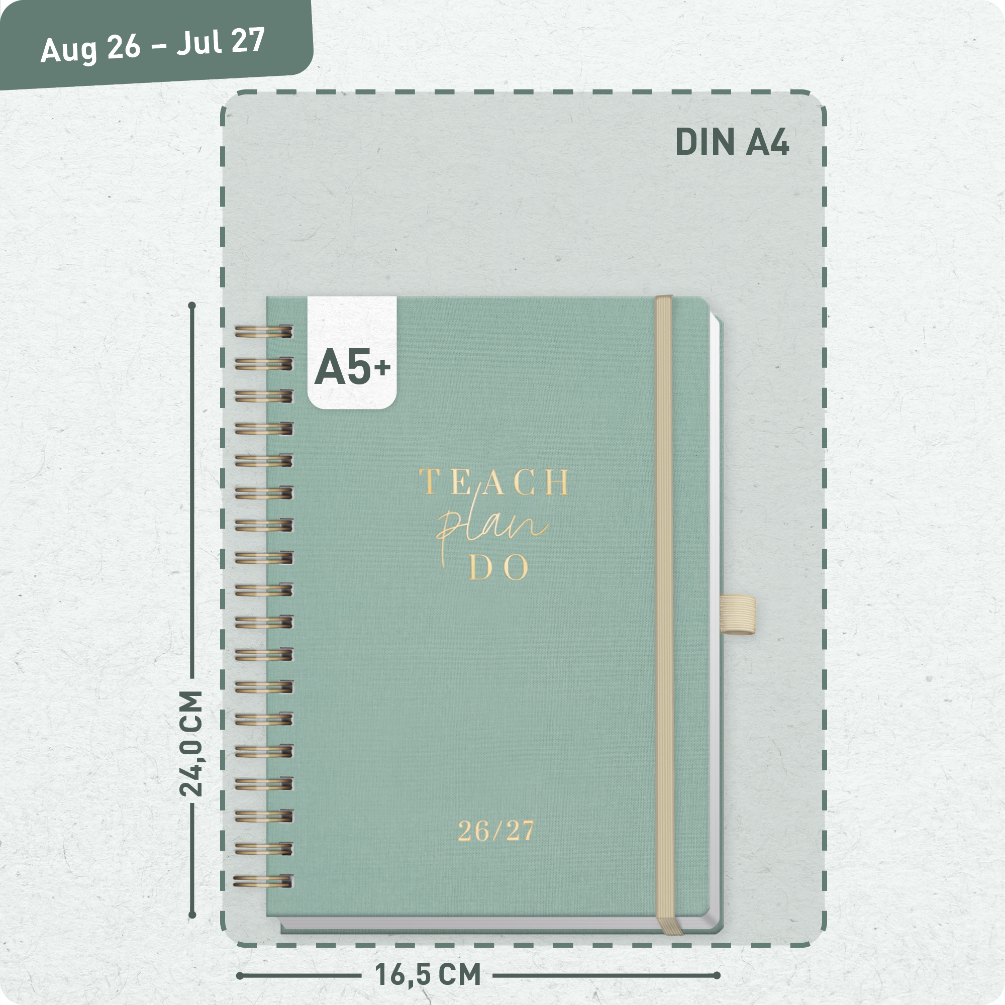 Artikelbild 3 des Artikels “Lehrer-Planer Deluxe A5+ 26/27 [Green Canvas] “