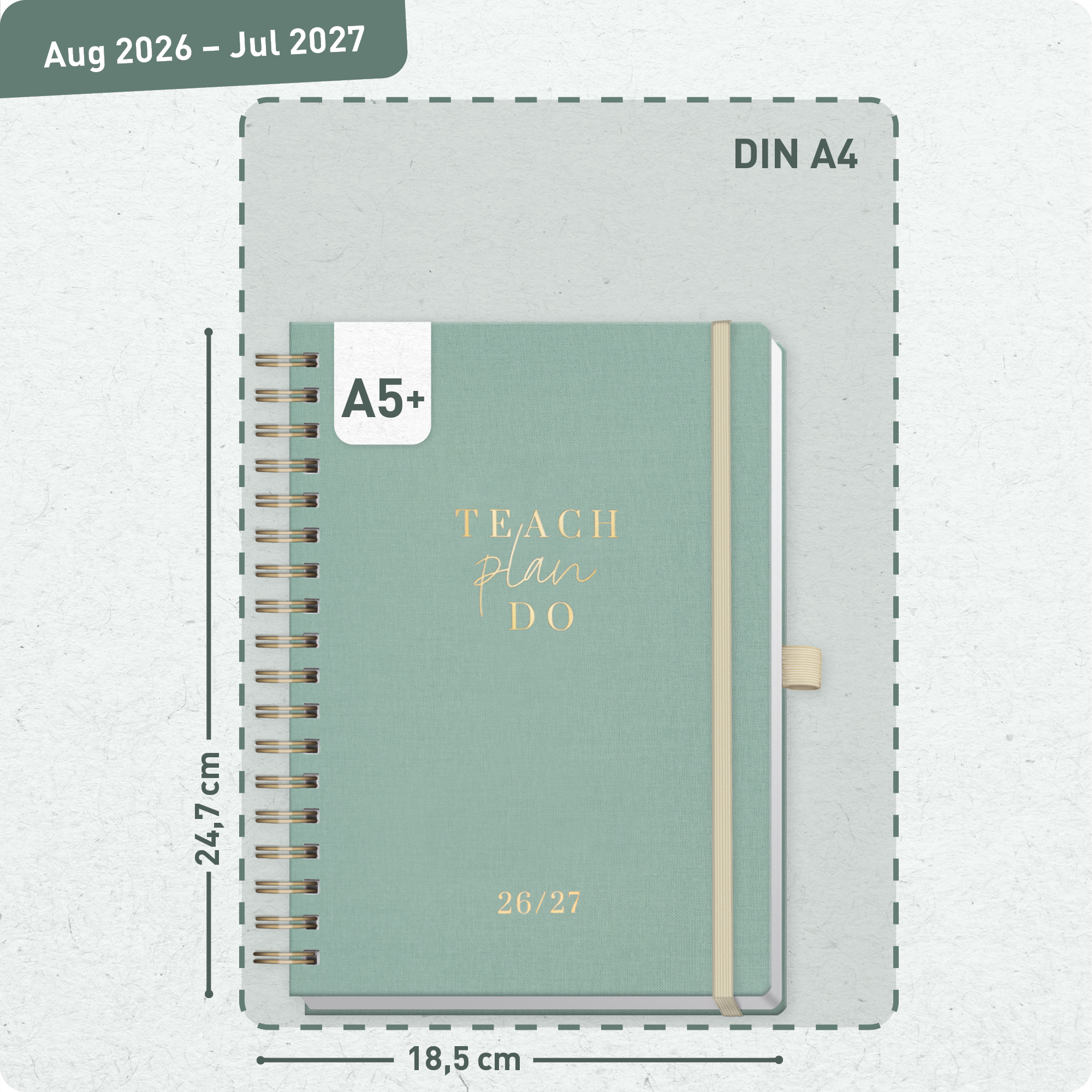 Artikelbild 3 des Artikels “Lehrer-Planer Deluxe A5+ 26/27 [Green Canvas] “