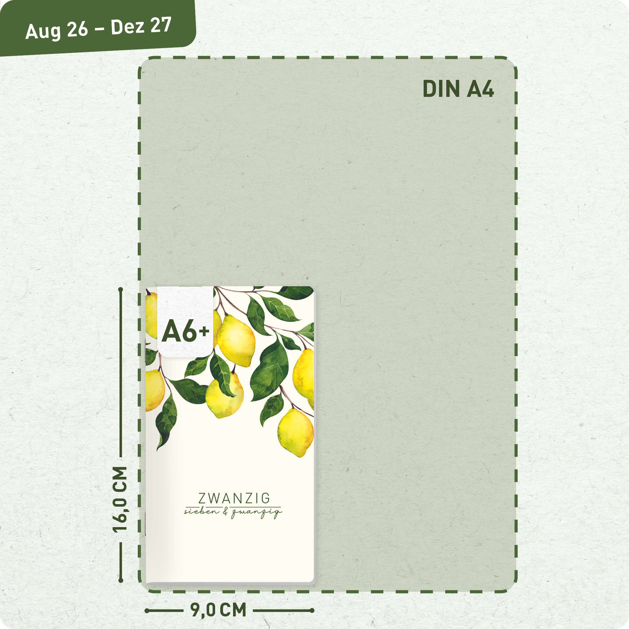 Artikelbild 3 des Artikels “Monatskalender 2026/2027 Square A6+ Taschenkalender [Lemon Times] “