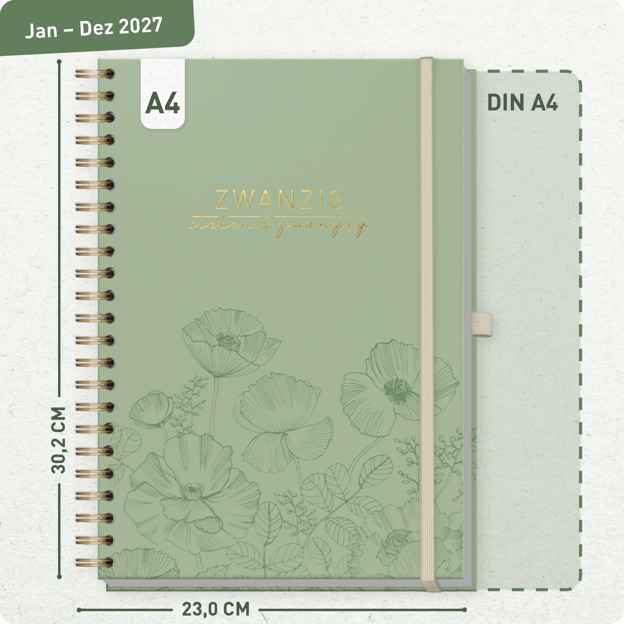 Artikelbild 3 des Artikels “Business-Timer A4 2027 [Green Poppy] “