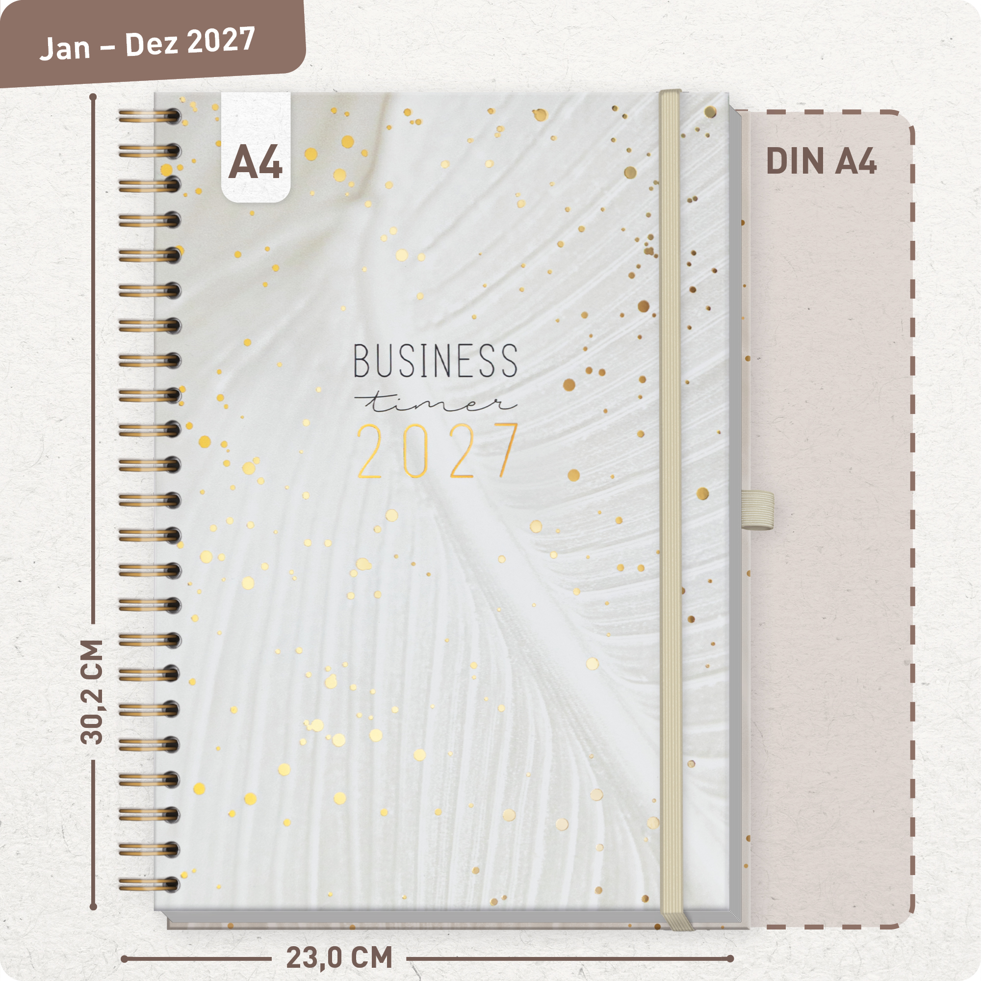 Artikelbild 3 des Artikels “Business-Timer Maxi A4 2027 [Sparkling Leaf] “