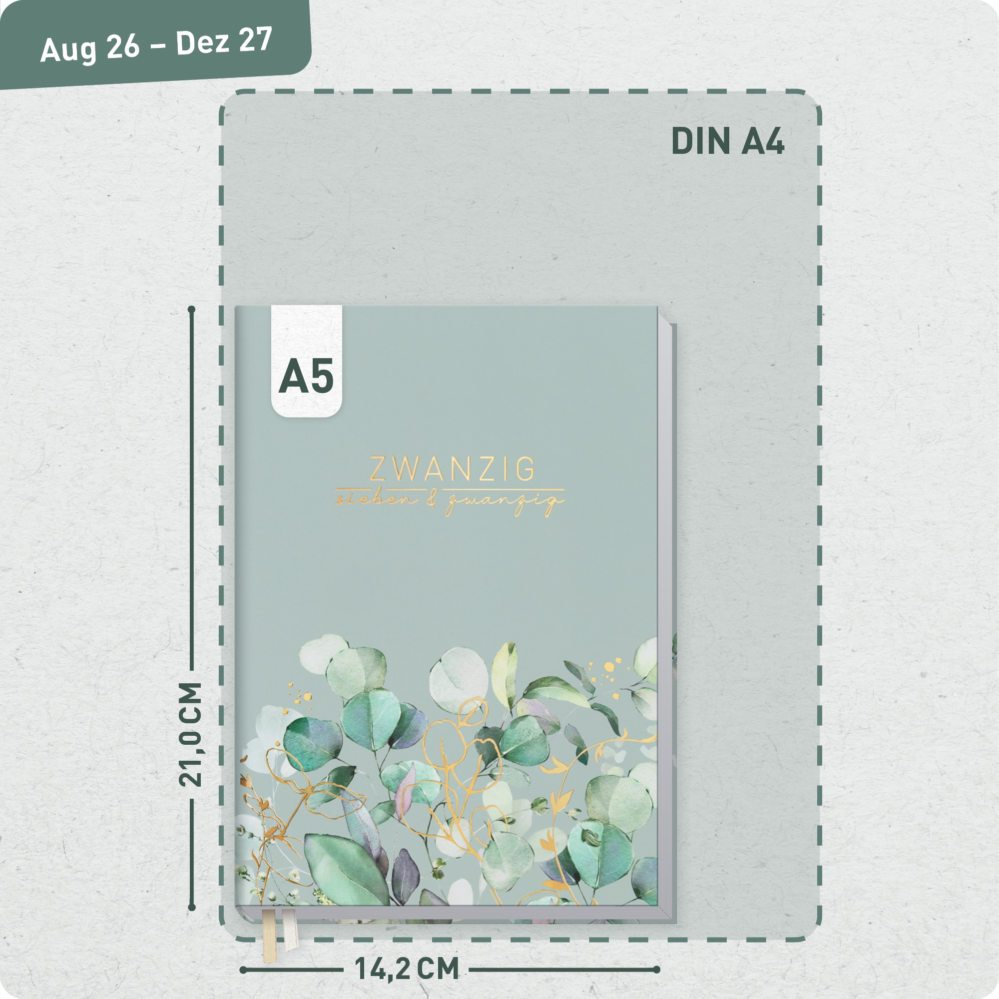 Artikelbild 3 des Artikels “Häfft® Business-Timer 2026 2027 A5 für 17 Monate: August 26 bis Dez. 27 - Buchkalender, Terminplaner, Wochenkalender, Terminkalender, Wochenplaner 