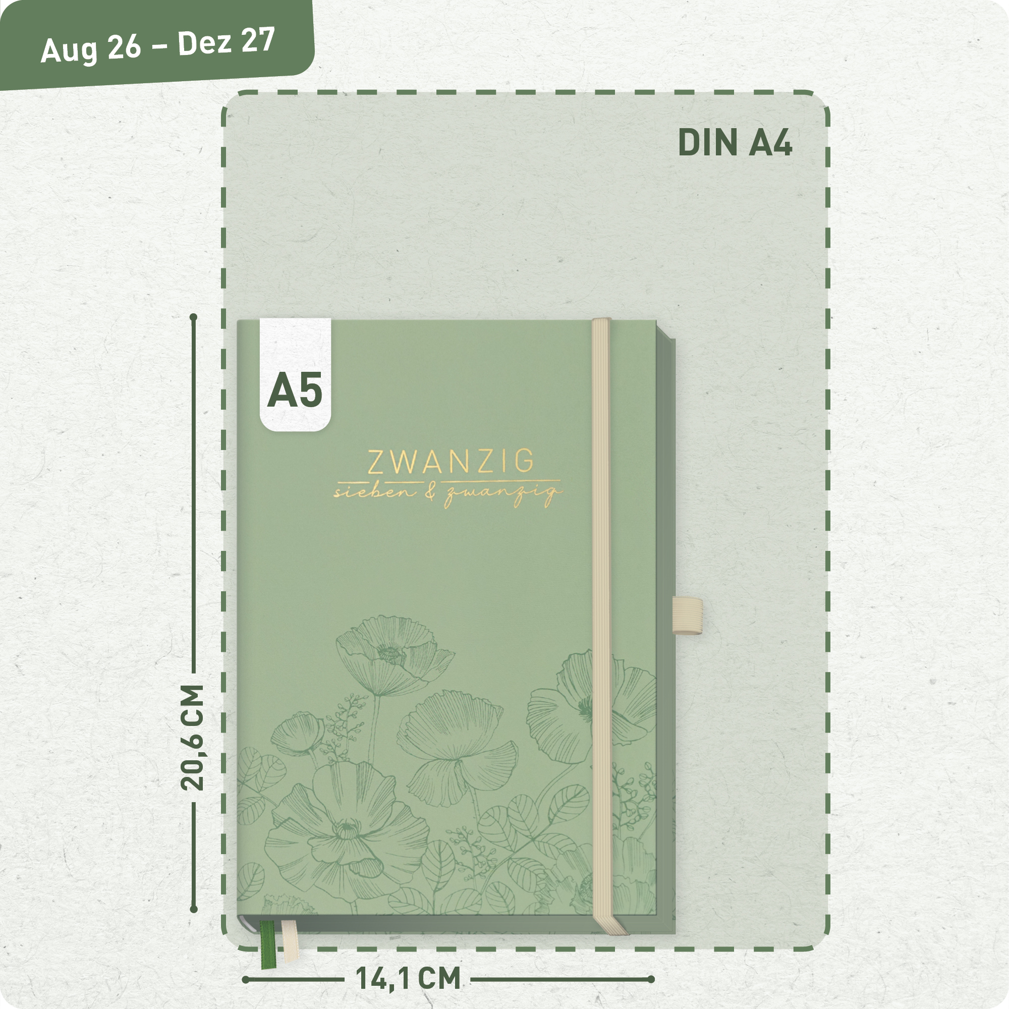 Artikelbild 3 des Artikels “Business-Timer Deluxe A5 2026/2027 [Green Poppy] “