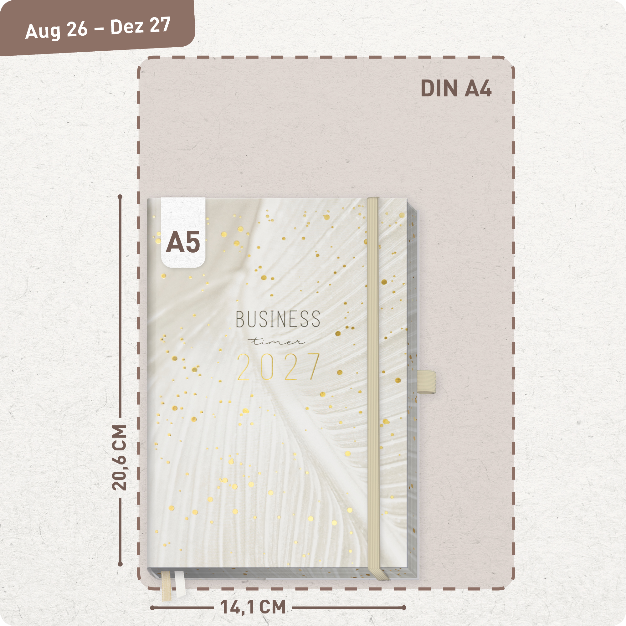 Artikelbild 3 des Artikels “Business-Timer Deluxe A5 2026/2027 [Sparkling Leaf] “