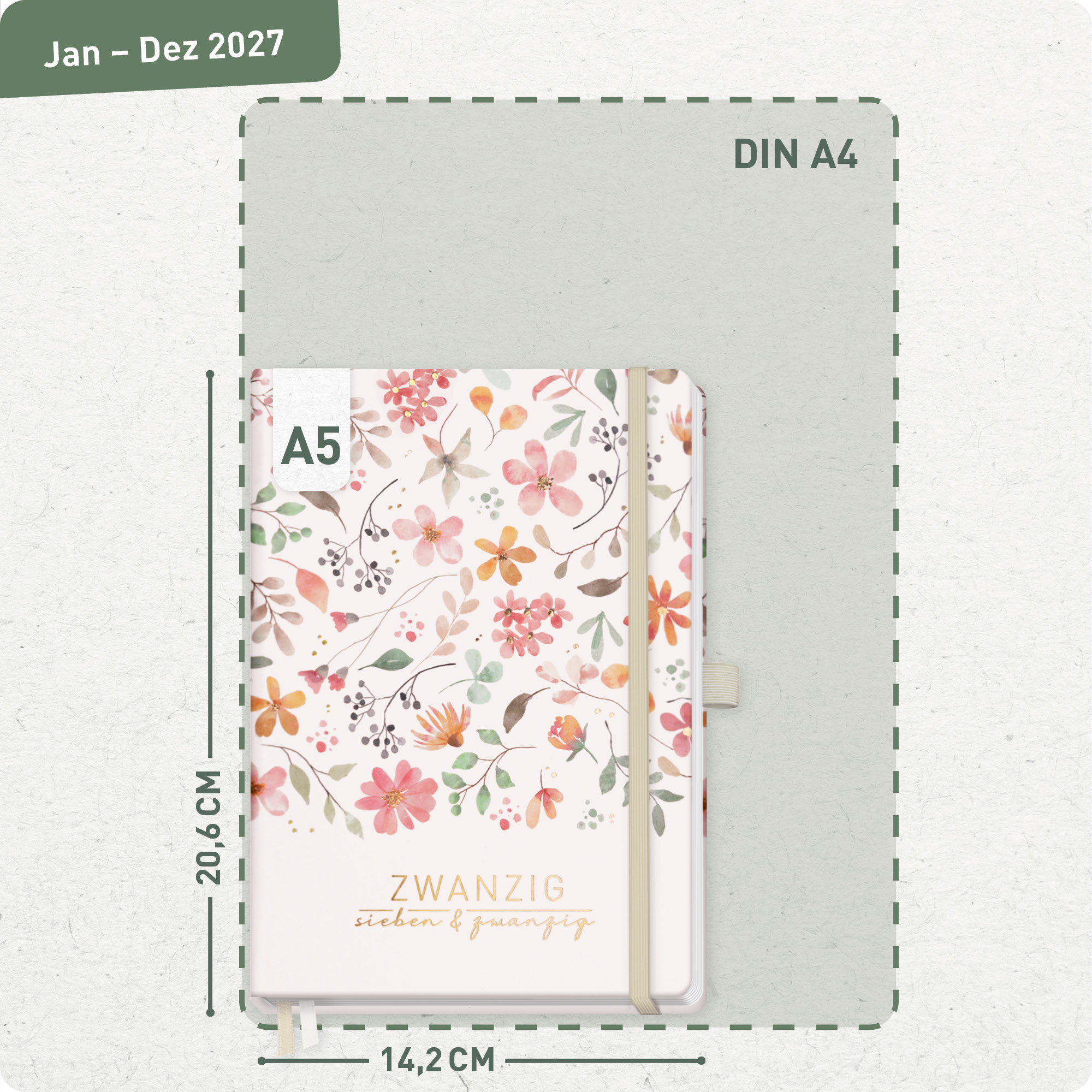 Artikelbild 3 des Artikels “Chäff-Timer Premium A5 2027 [Wild Blossoms] “