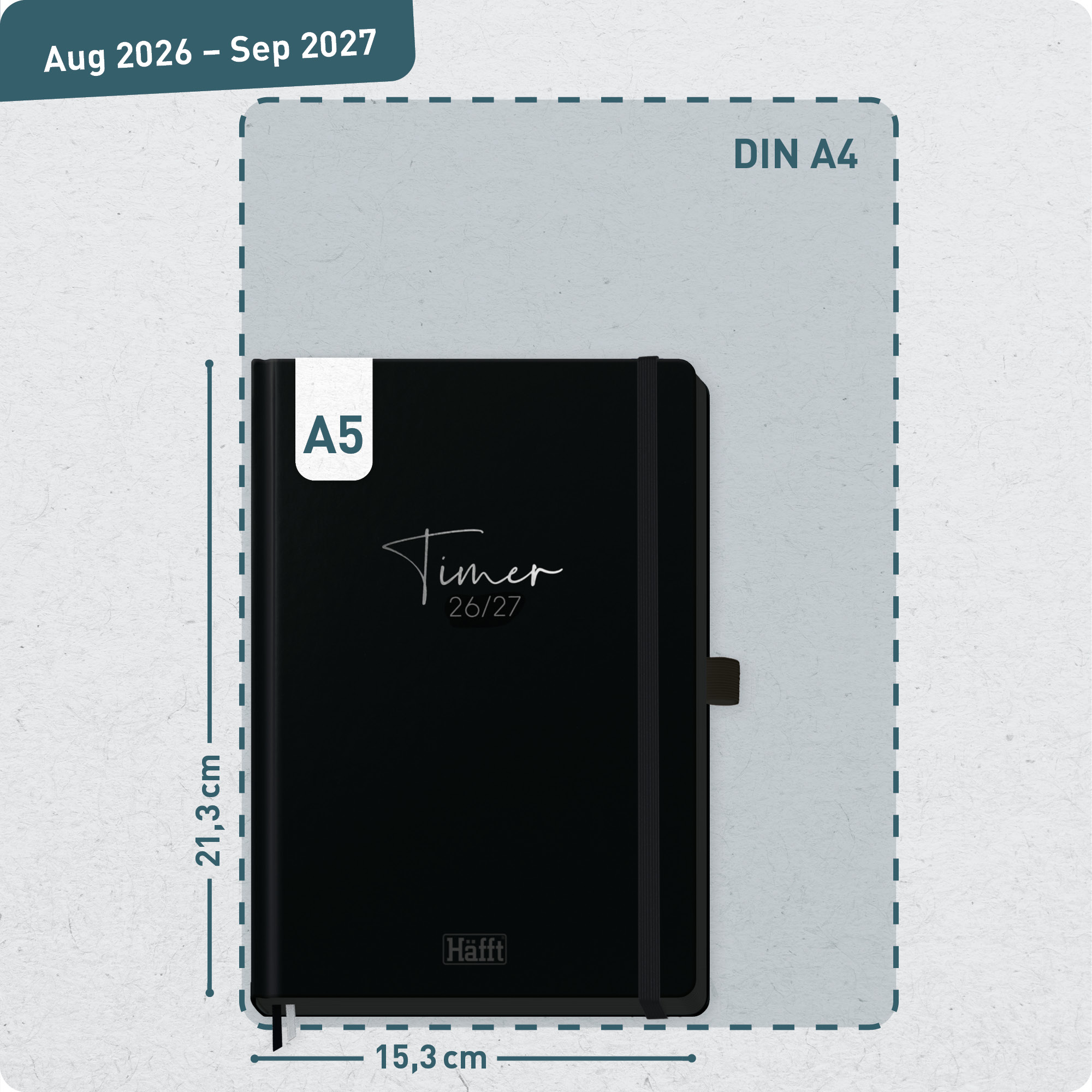 Artikelbild 3 des Artikels “Häfft-Timer Deluxe A5 2026/2027 [Black Edition] “