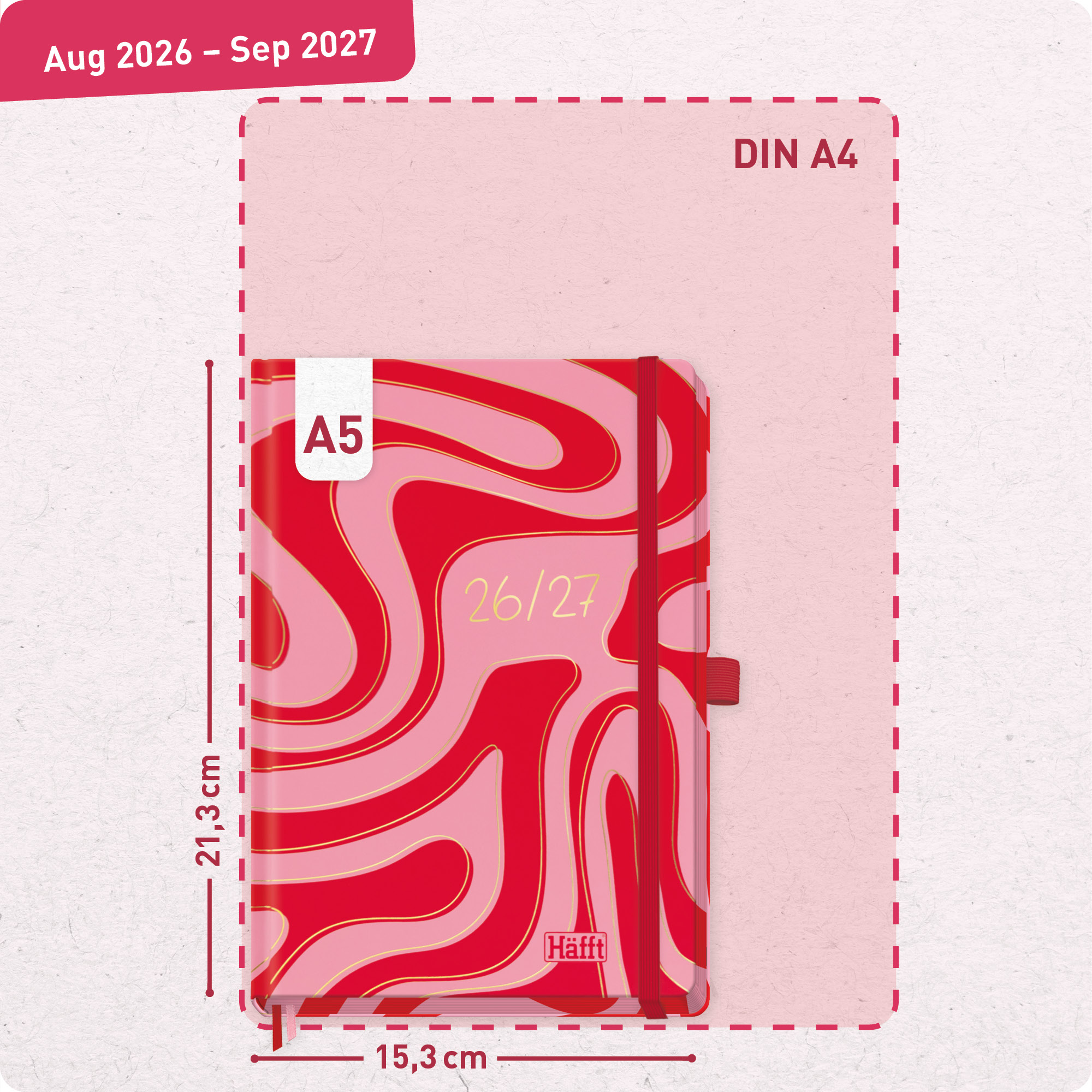 Artikelbild 3 des Artikels “Häfft-Timer Deluxe A5 2026/2027 [Funky Waves] “