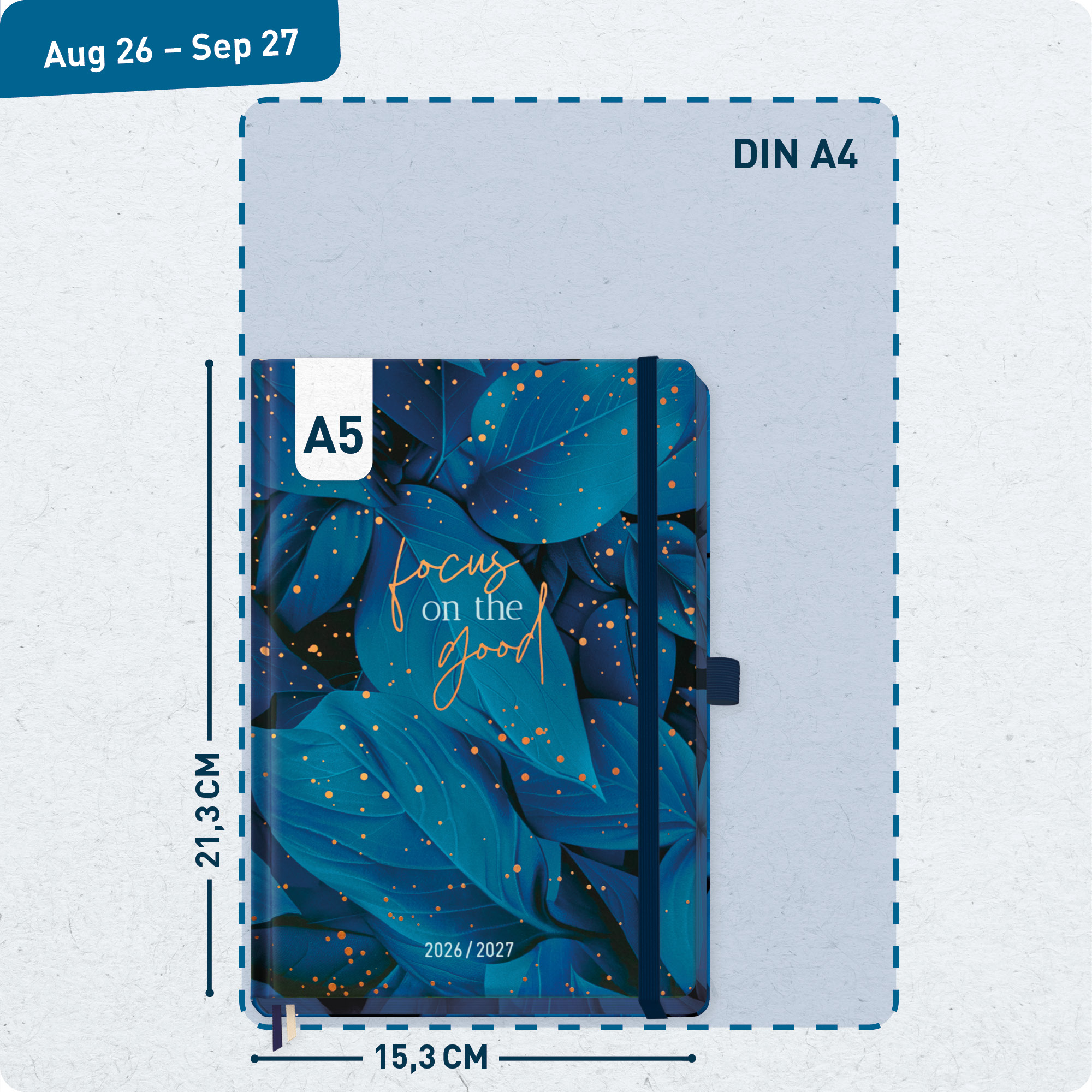 Artikelbild 3 des Artikels “Häfft-Timer Deluxe A5 2026/2027 [Midnight Leaves] “