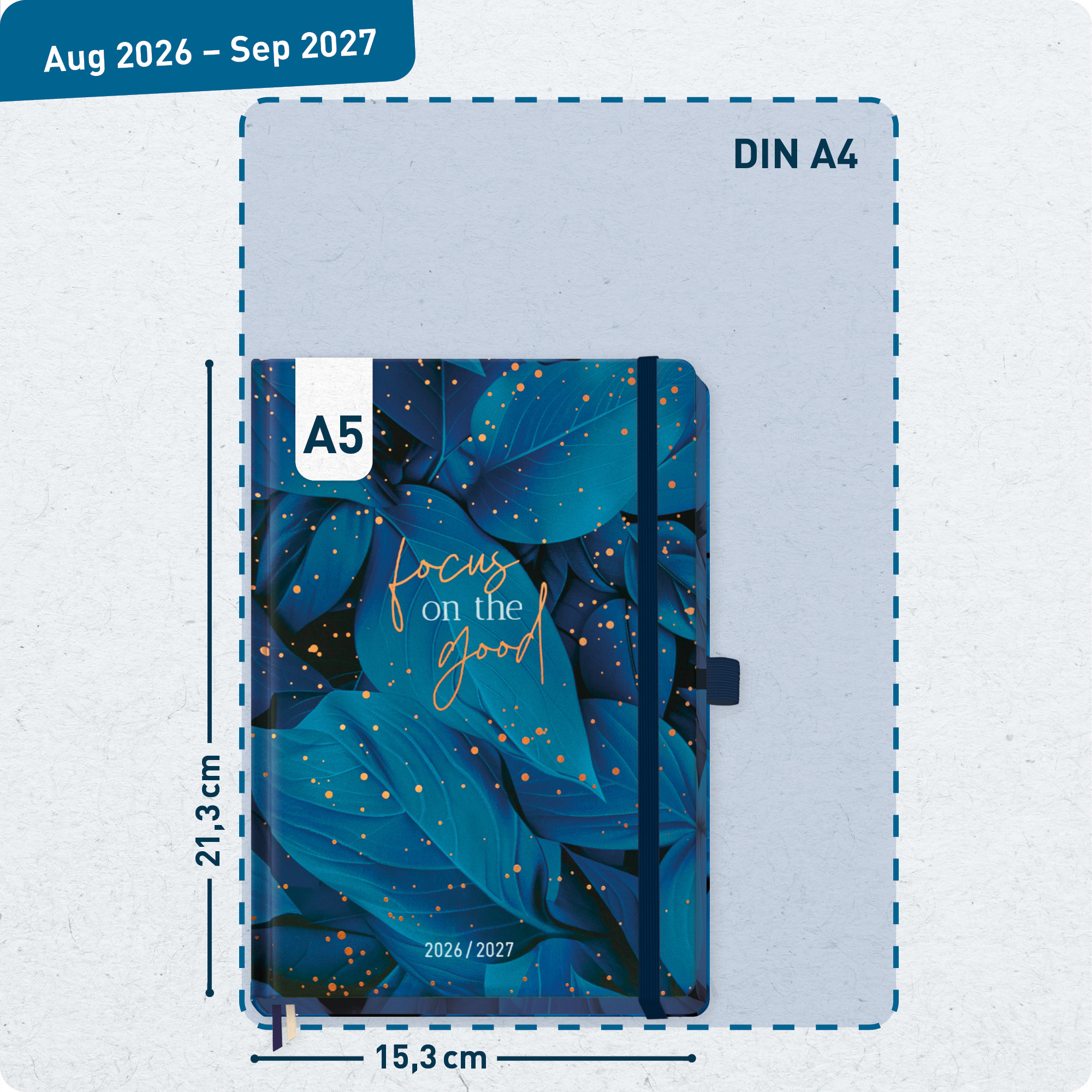 Artikelbild 3 des Artikels “Häfft-Timer Deluxe A5 2026/2027 [Midnight Leaves] “