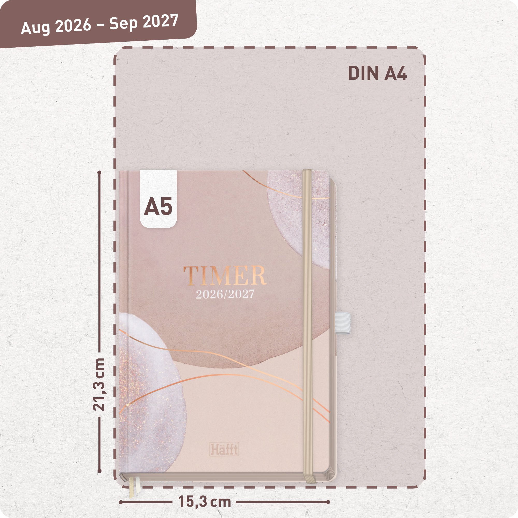 Artikelbild 3 des Artikels “Häfft-Timer Deluxe A5 2026/2027 [Soft Beige] “