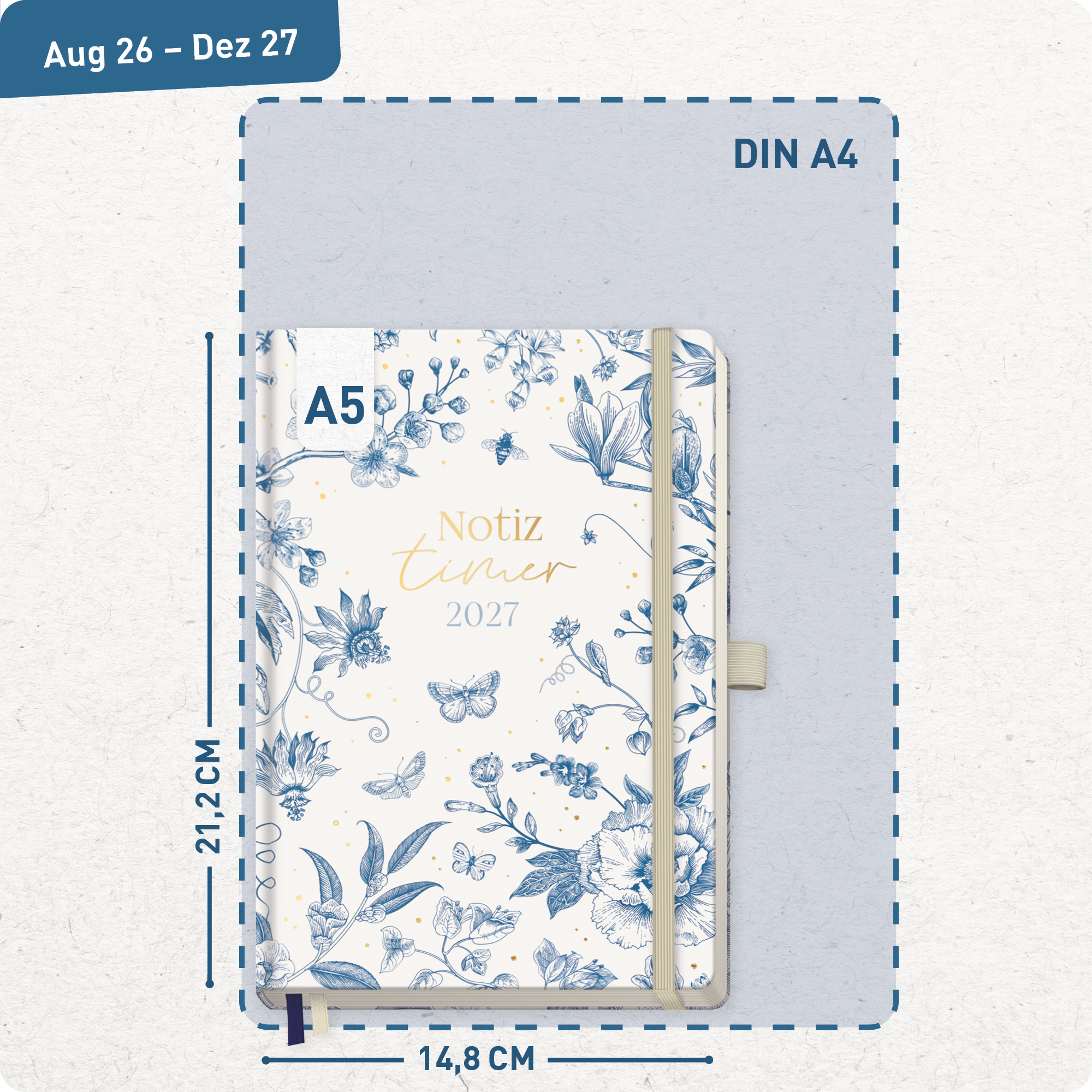 Artikelbild 3 des Artikels “Wochen-Notiz-Kalender 2026/2027 A5 [Fine Style] “