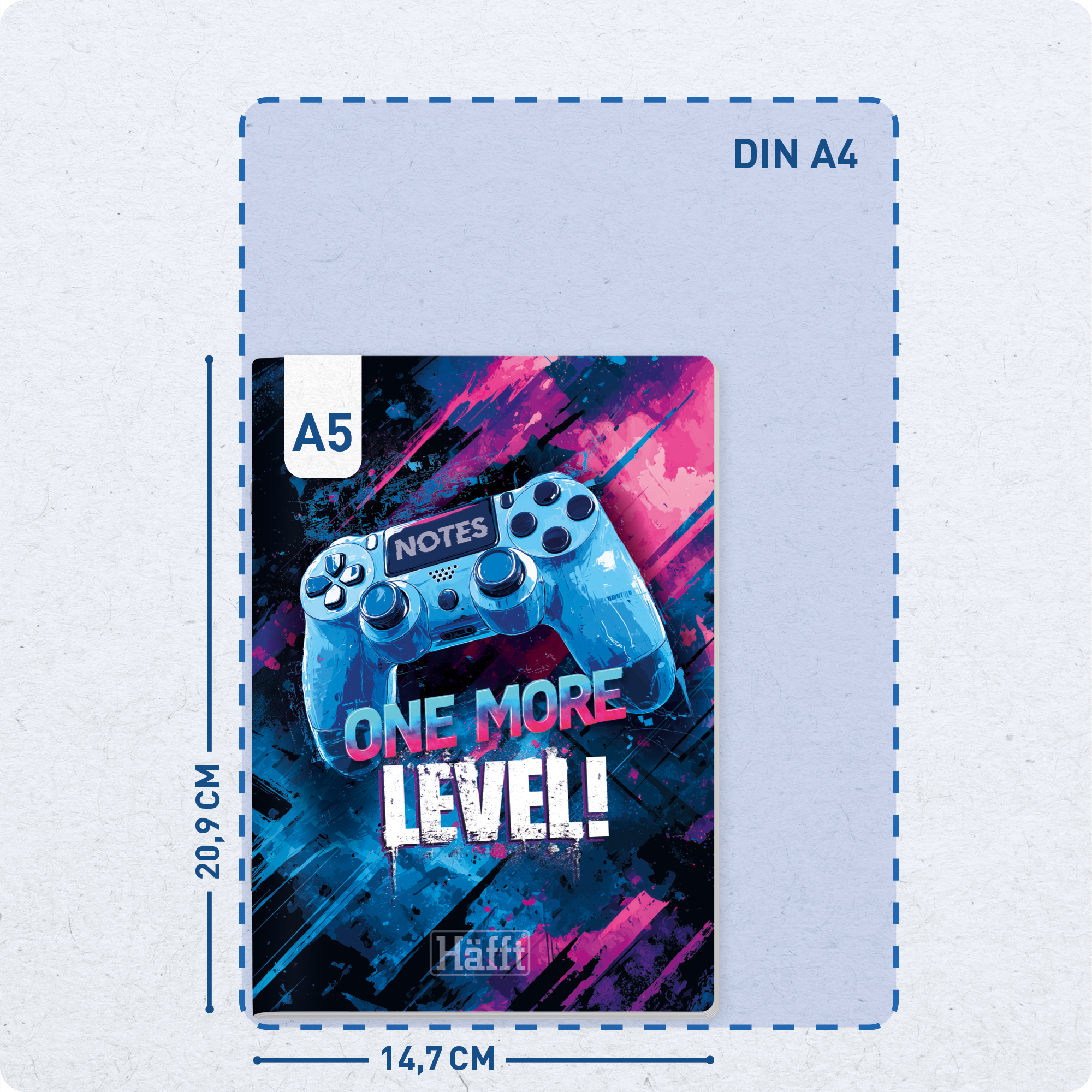 Artikelbild 3 des Artikels “Notizheft A5 liniert [One more Level] “