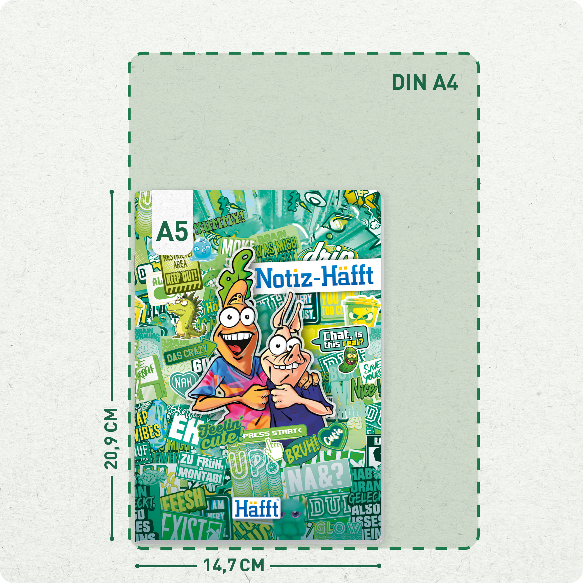 Artikelbild 3 des Artikels “Notizheft A5 liniert [Stickermania] “