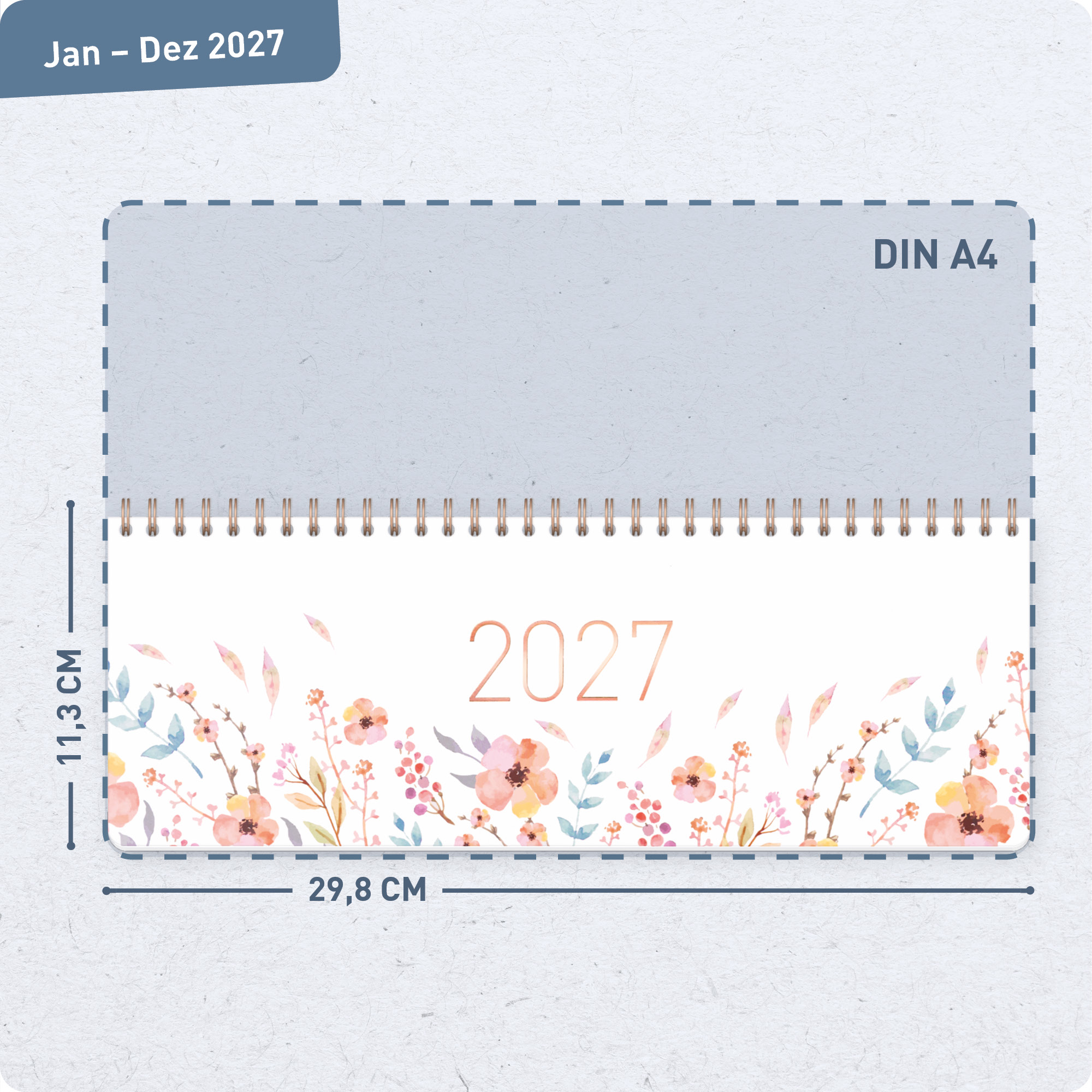 Artikelbild 3 des Artikels “Wochen-Tischkalender quer 2027 [Sweet Flowers] “