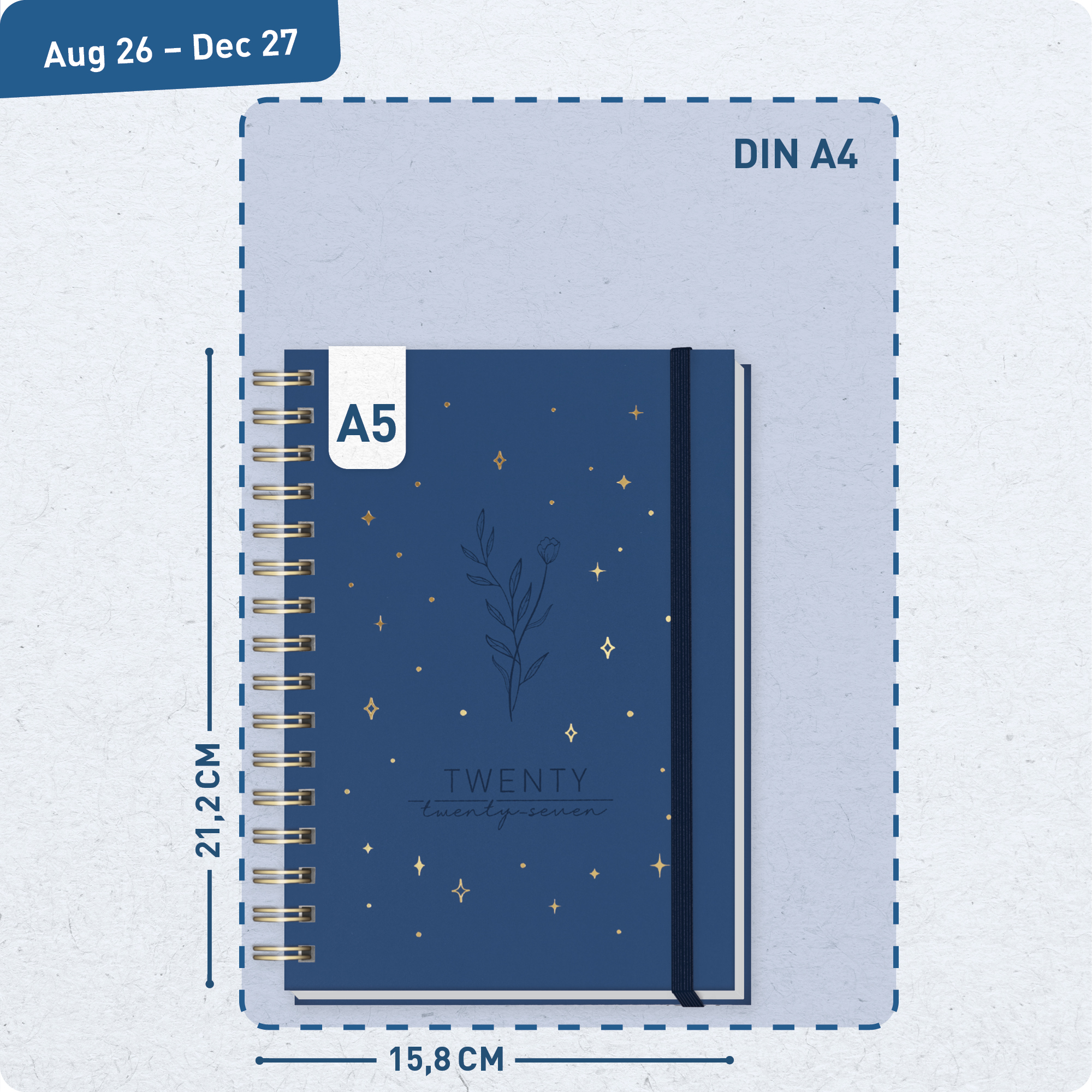 Artikelbild 3 des Artikels “Lieblings-Timer A5 2026/2027 A5 auf Englisch (+ IT/FR/ES) [Night Flower] “