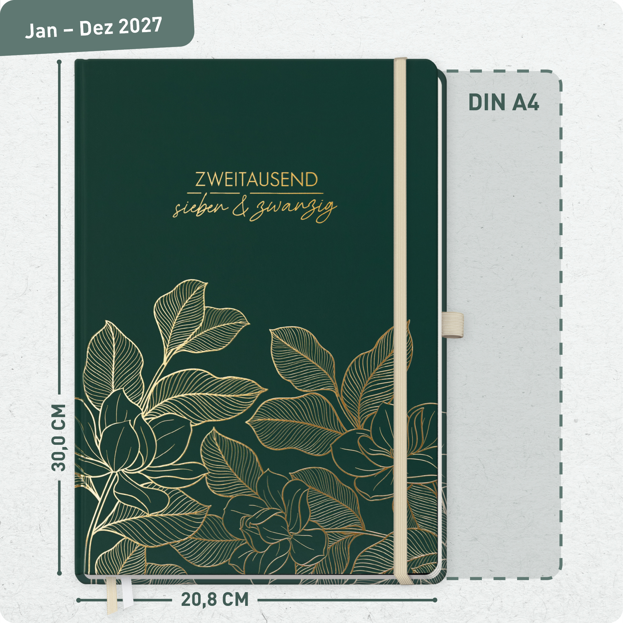 Artikelbild 3 des Artikels “Wochen-Notiz-Kalender A4 2027 [Golden Leaves] “