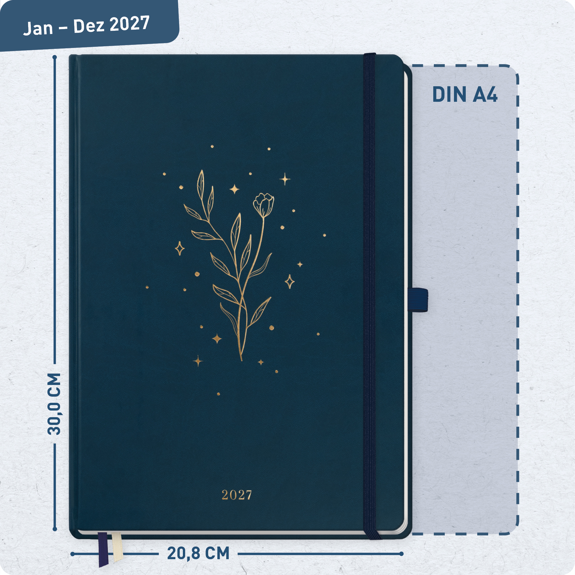 Artikelbild 3 des Artikels “Wochen-Notiz-Kalender A4 2027 [Night Flower] “