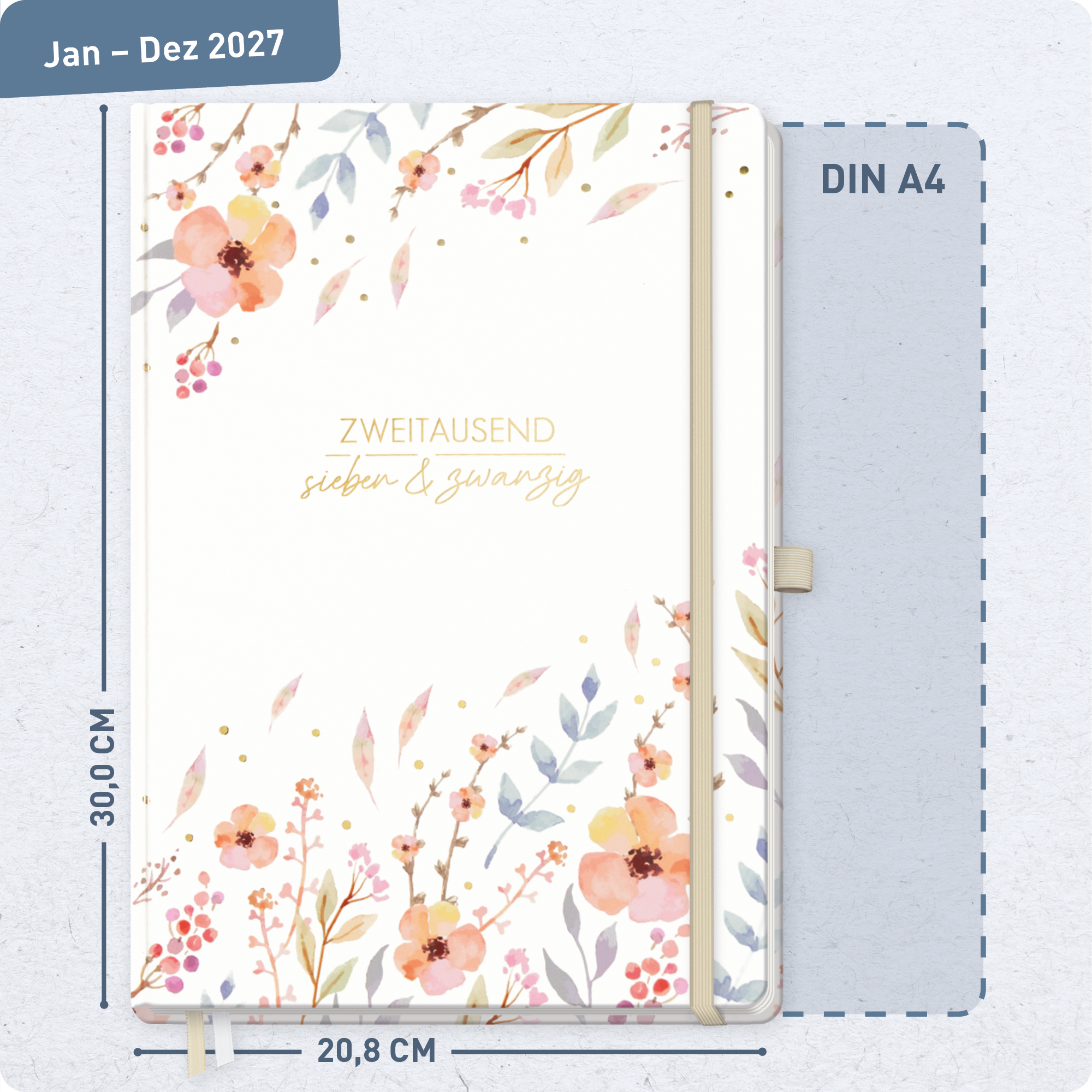 Artikelbild 3 des Artikels “Wochen-Notiz-Kalender A4 2027 [Sweet Flowers] “