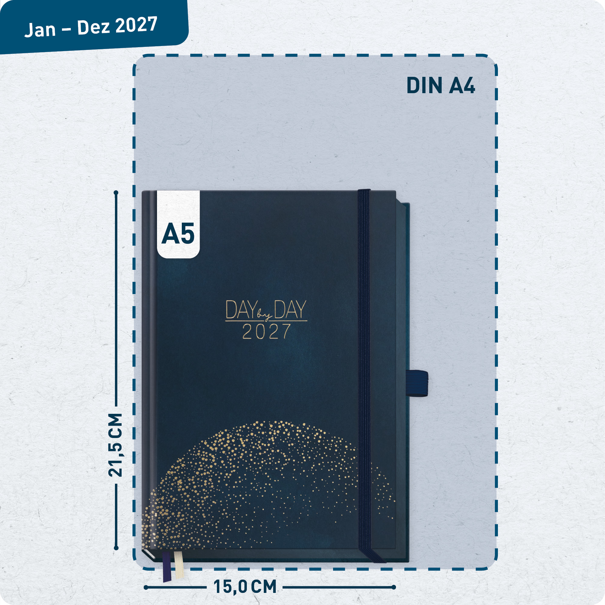 Artikelbild 3 des Artikels “Organizer Day by Day Deluxe A5 2027 [Golden Earth] “