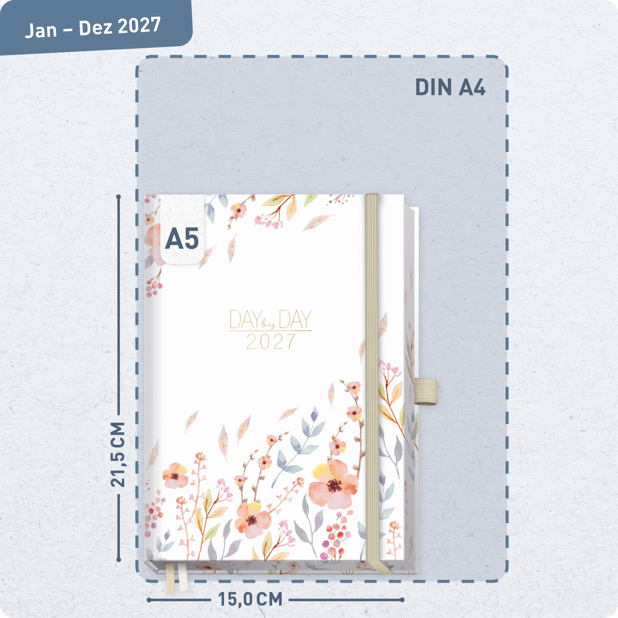 Artikelbild 3 des Artikels “Organizer Day by Day Deluxe A5 [Sweet Flowers] “