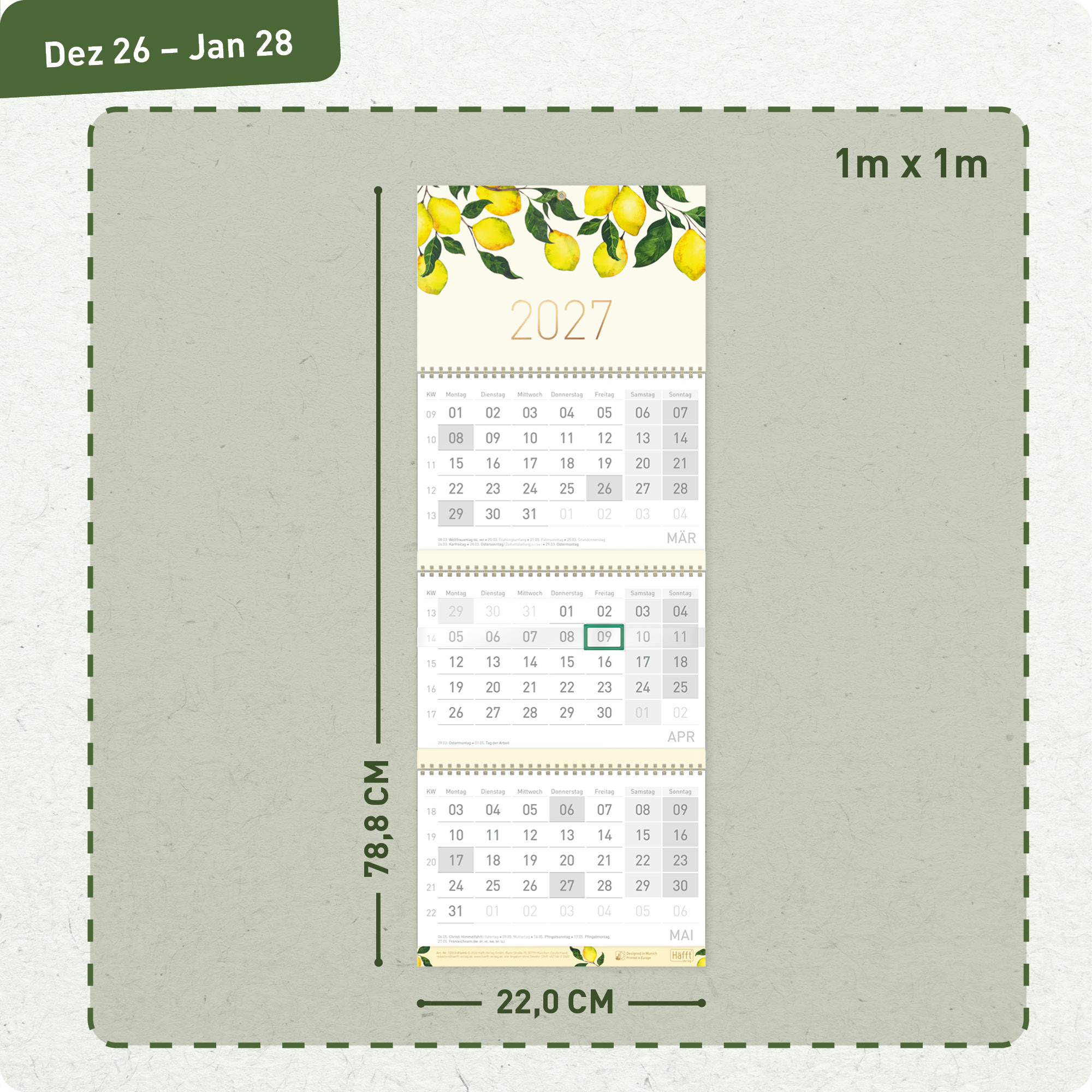 Artikelbild 3 des Artikels “3-Monatskalender 2027 [Lemon Times] “