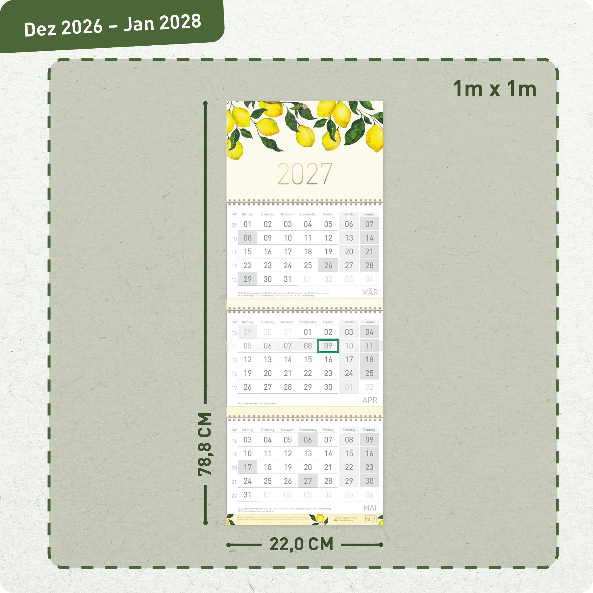 Artikelbild 3 des Artikels “3-Monatskalender 2027 [Lemon Times] “
