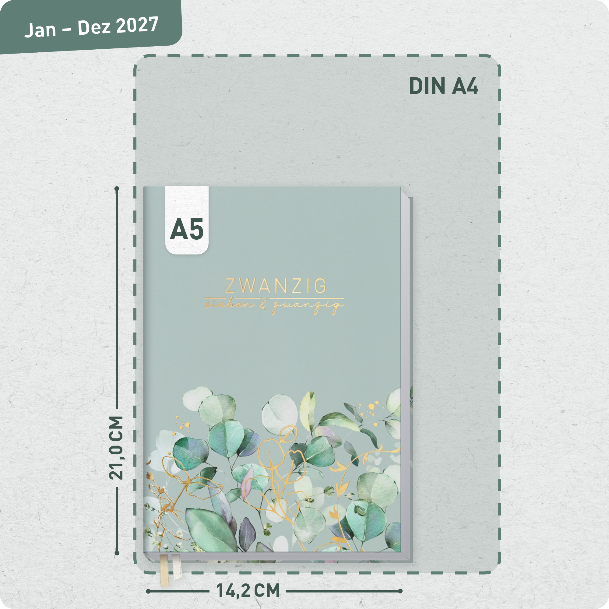 Artikelbild 3 des Artikels “Business-Timer A5 2027 [Minty Leaves] “