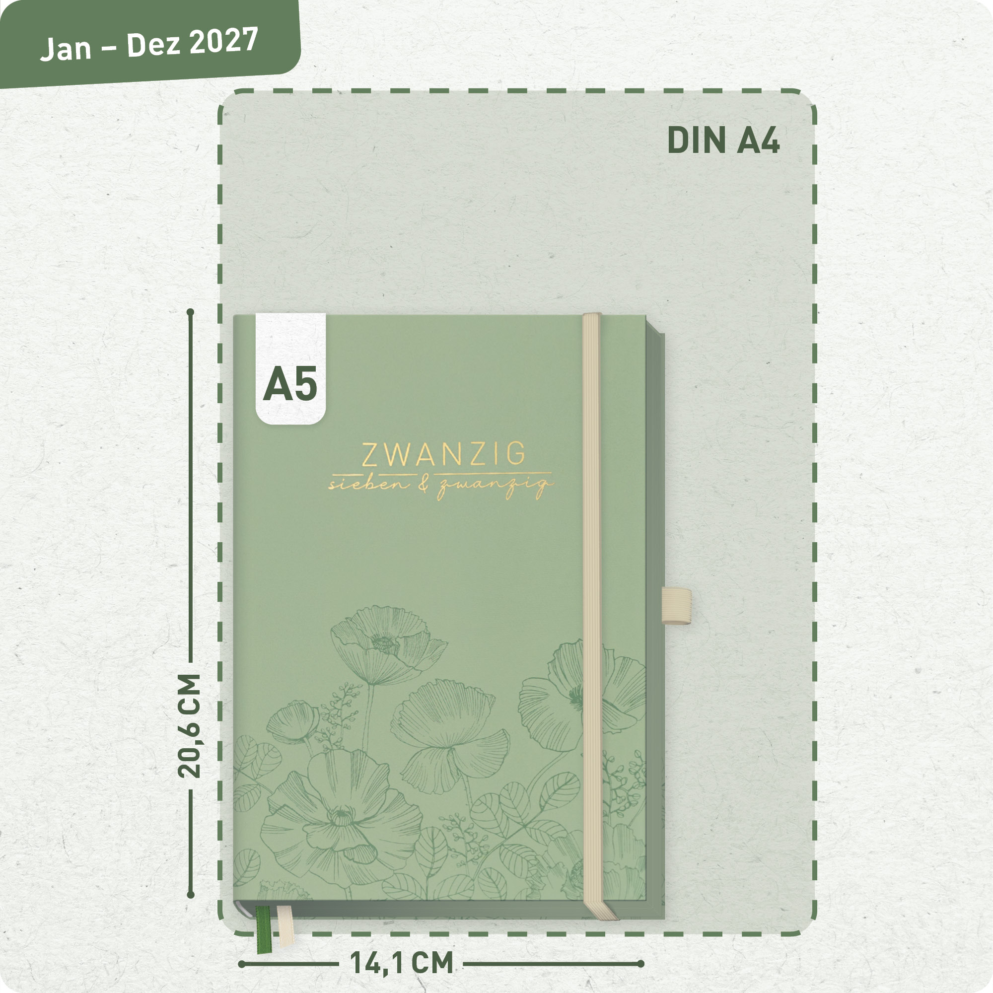 Artikelbild 3 des Artikels “Business-Timer Deluxe A5 2027 [Green Poppy] “