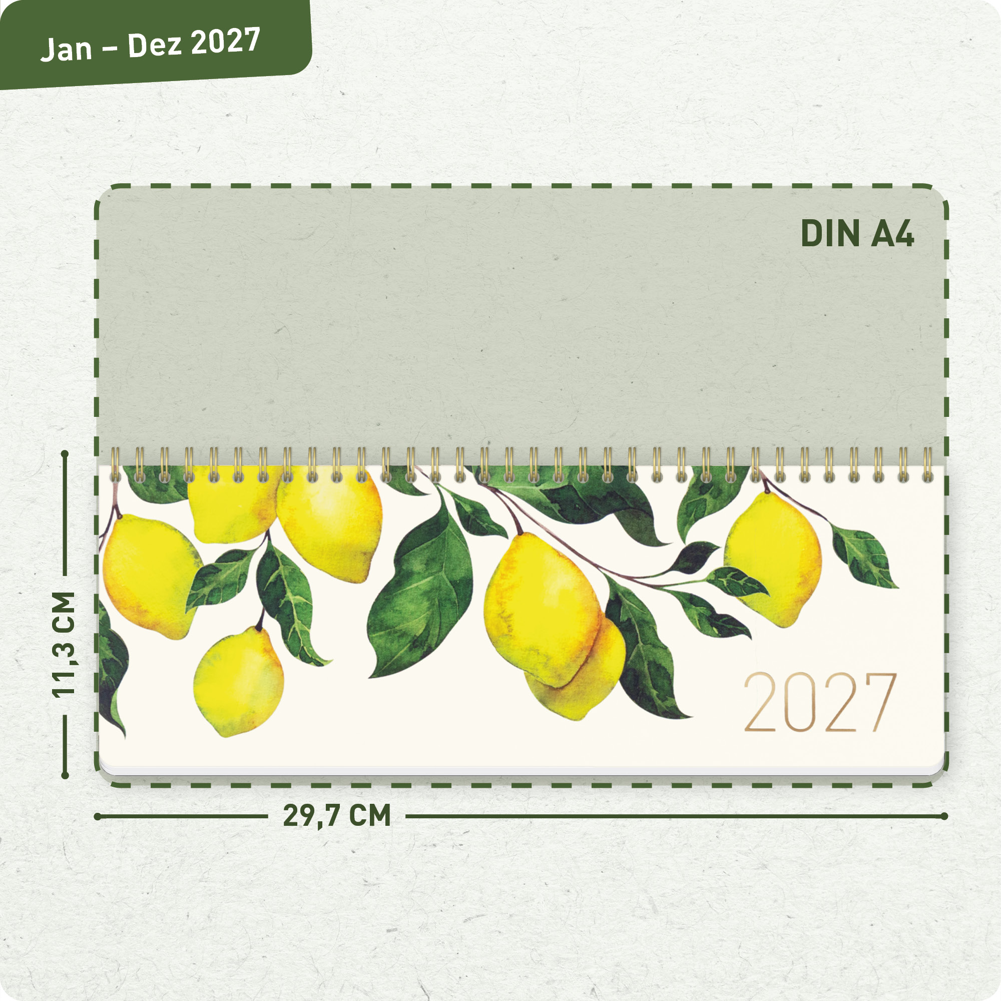 Artikelbild 3 des Artikels “Wochen-Tischkalender 2027 mit Aufsteller [Lemon Times] “