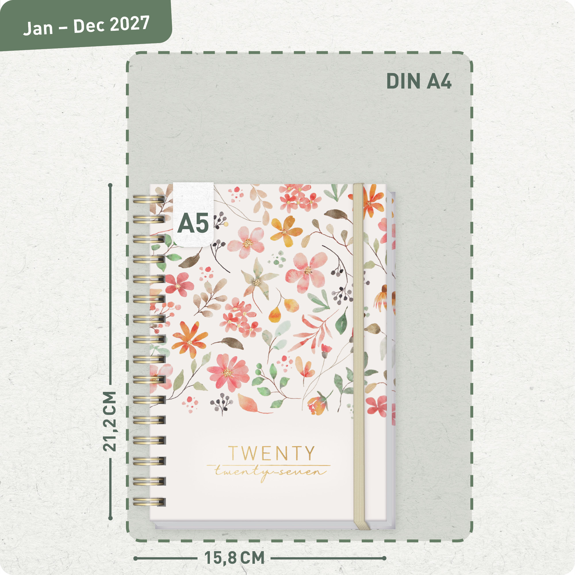 Artikelbild 3 des Artikels “Lieblings-Timer A5 2027 Englisch (+ IT/FR/ES) [Wild Blossoms] “