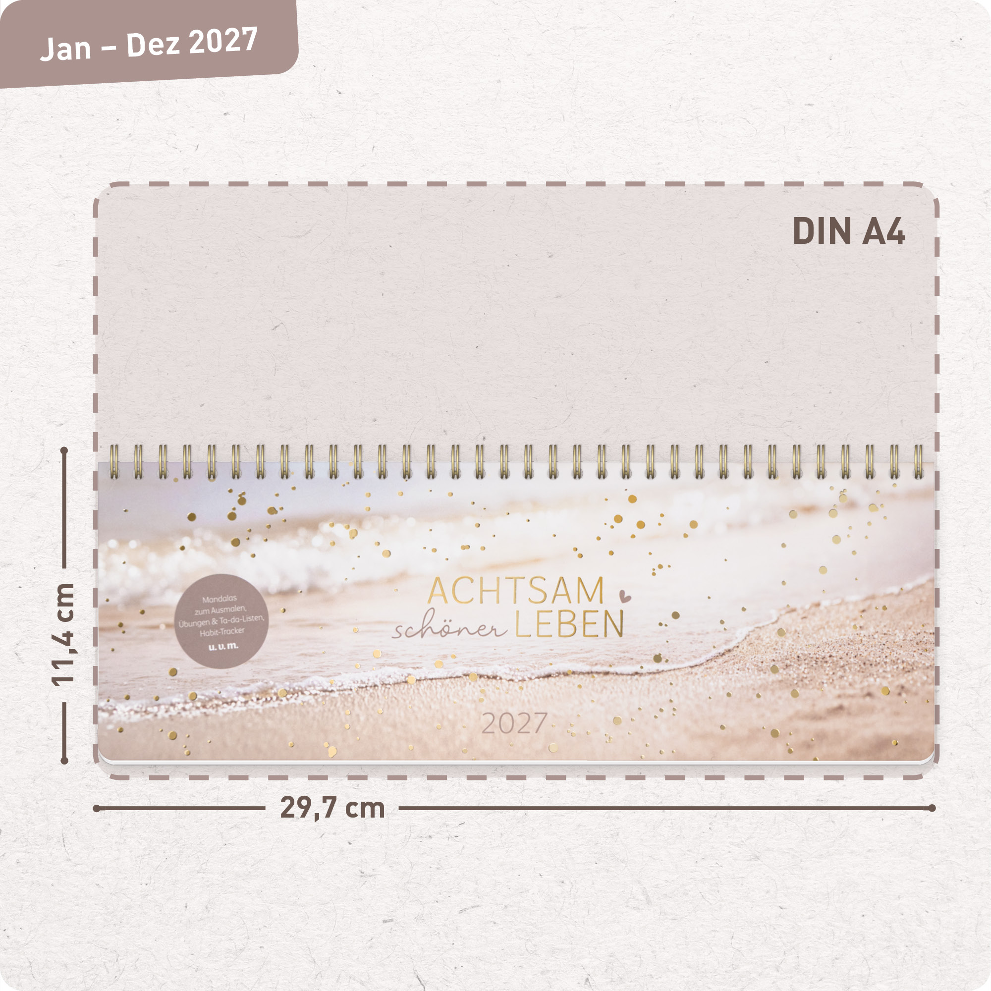 Artikelbild 3 des Artikels “Wochen-Tischkalender 2027 quer Achtsamkeitskalender [Neue Wege] “