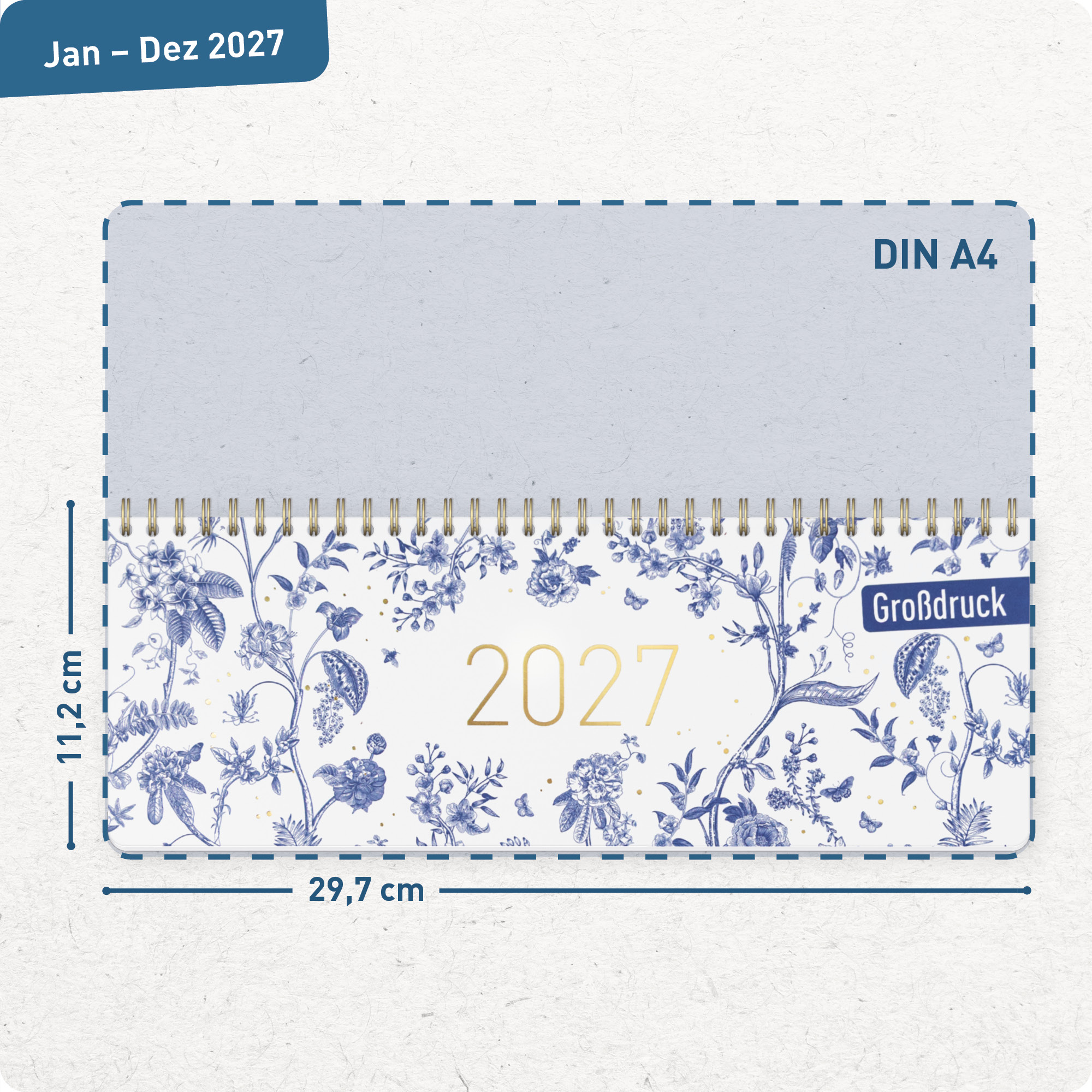 Artikelbild 3 des Artikels “Wochen-Tischkalender 2027 Großdruckkalender quer [Fine Style] “