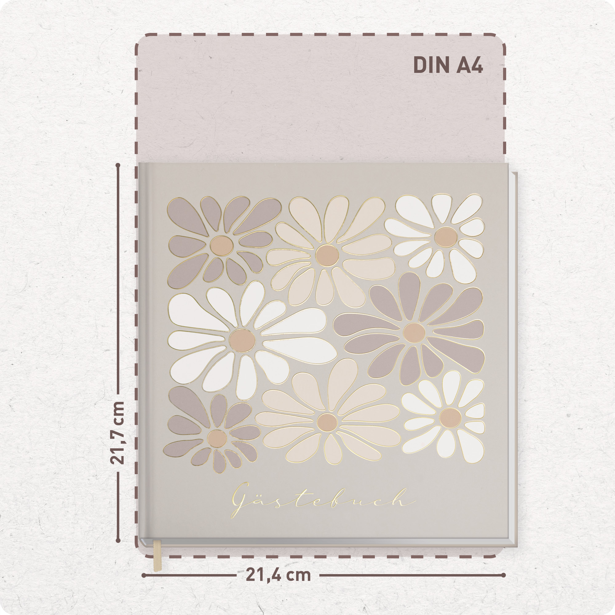 Artikelbild 3 des Artikels “p&y Gästebuch [Flower Power beige] “