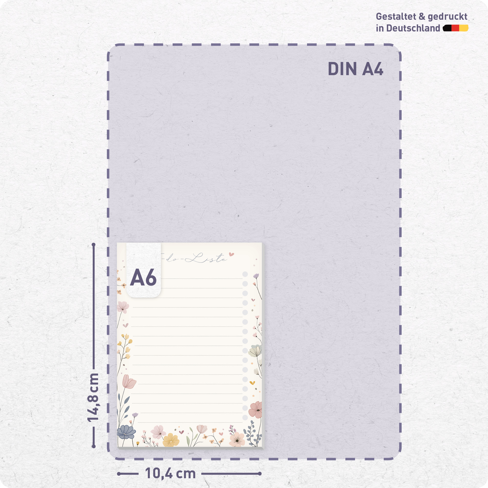 Artikelbild 3 des Artikels “paper&you To-do Listen Block A6 [Flower Joy] “