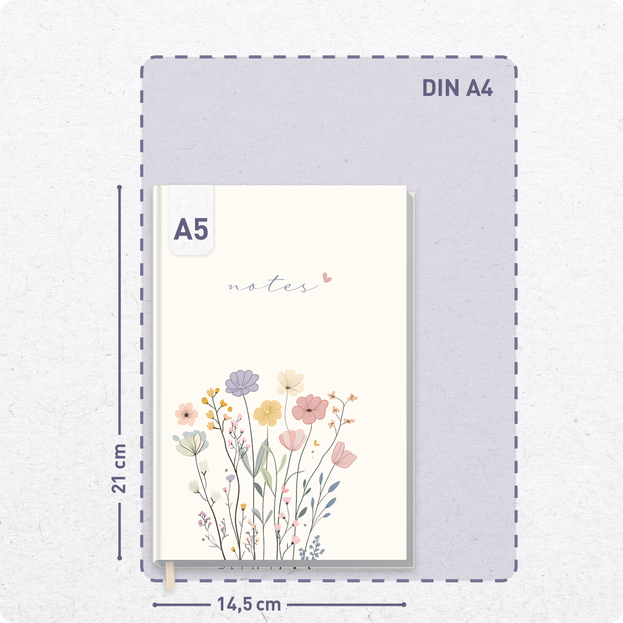 Artikelbild 3 des Artikels “Trendstuff Notizbuch A5 liniert [Flower Joy] “
