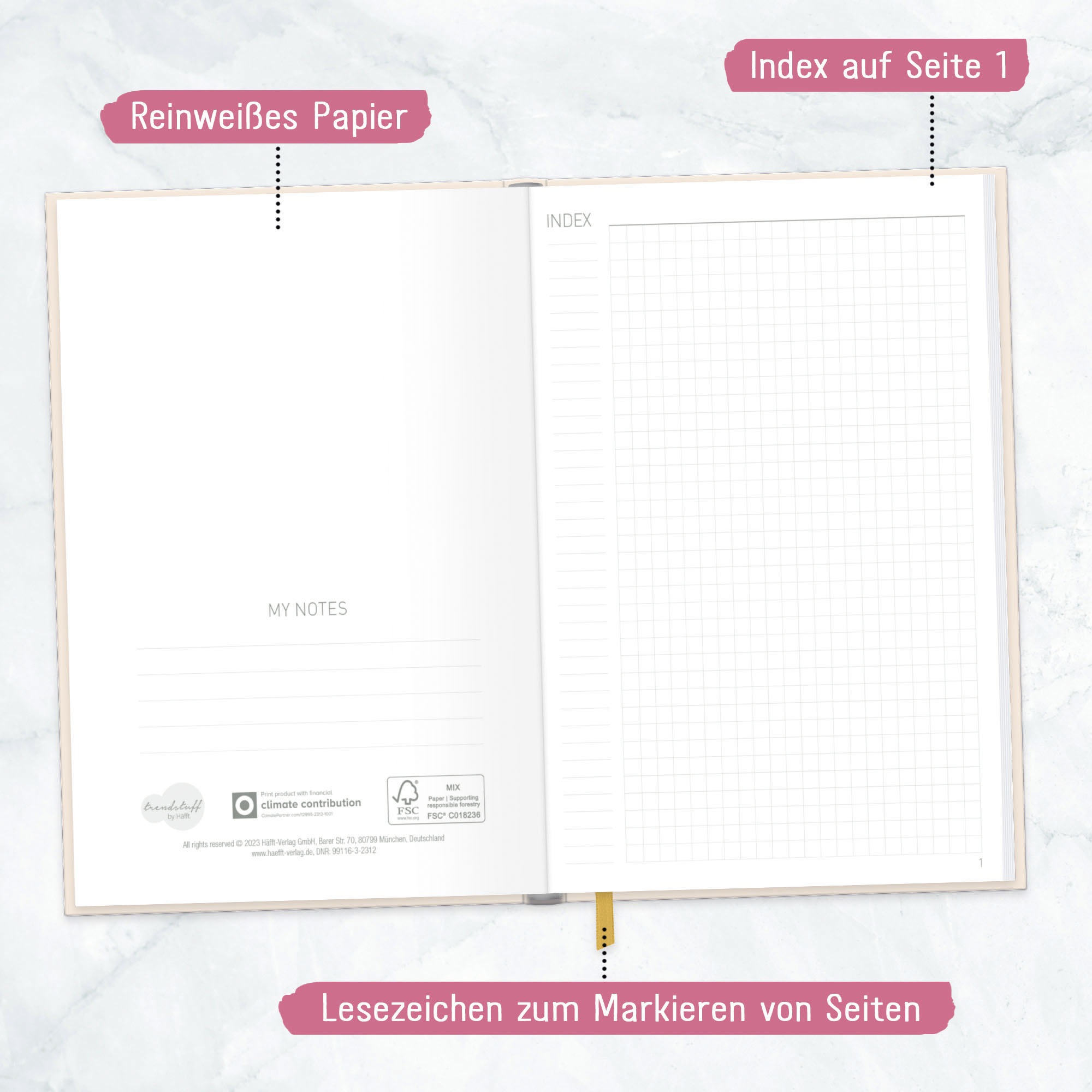 Artikelbild 3 des Artikels “Notizbuch kariert A5 