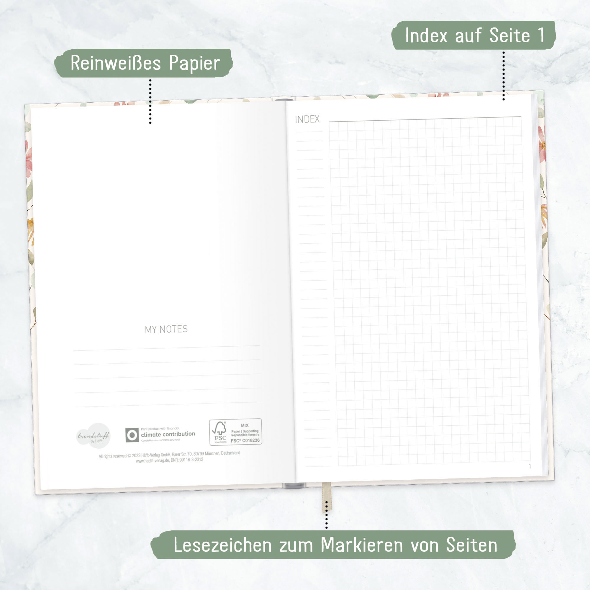 Artikelbild 3 des Artikels “Notizbuch kariert A5 