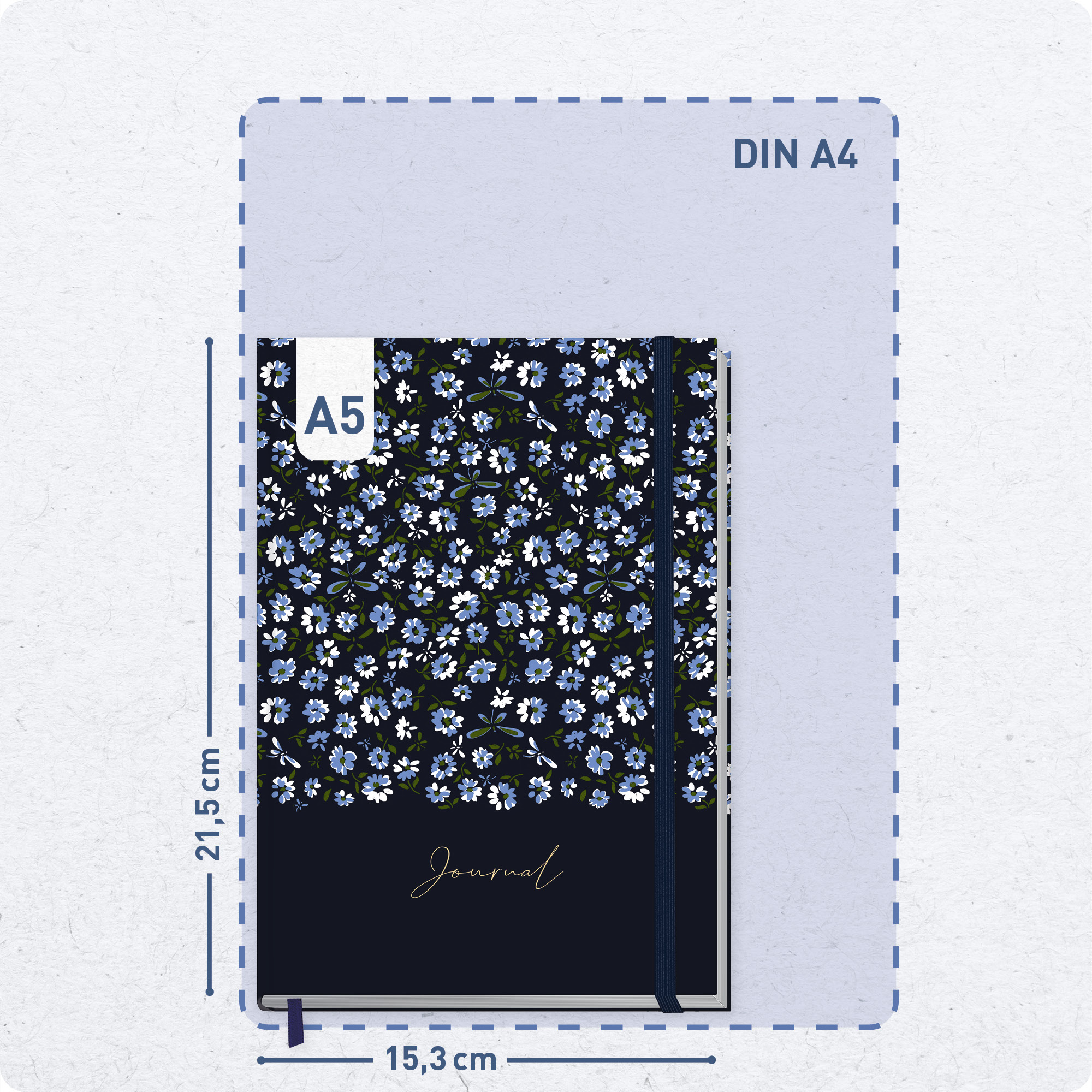 Artikelbild 3 des Artikels “paper&you Journal dotted A5 [Blue Daisy] “
