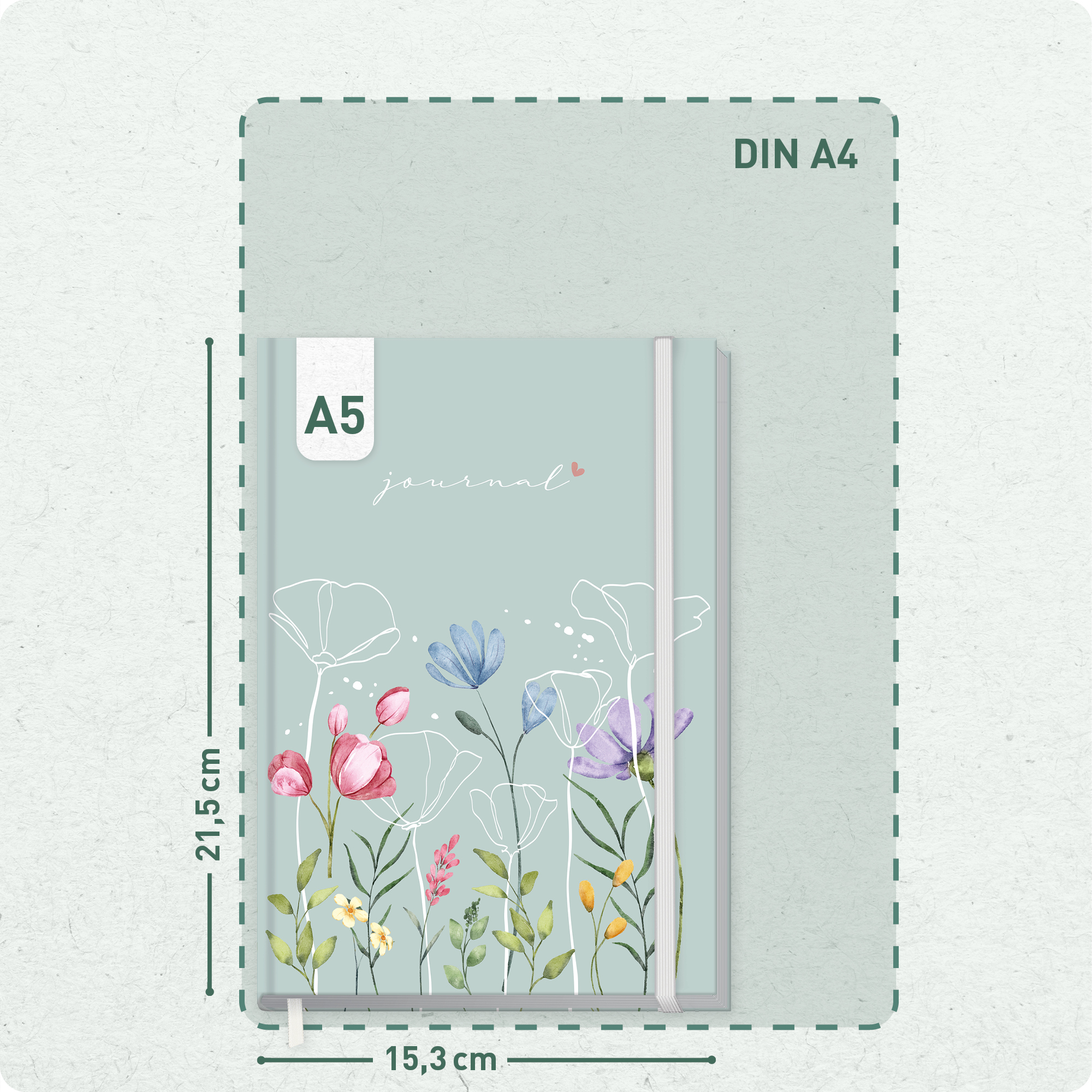 Artikelbild 3 des Artikels “paper&you Journal dotted A5 [Spring Flowers] “