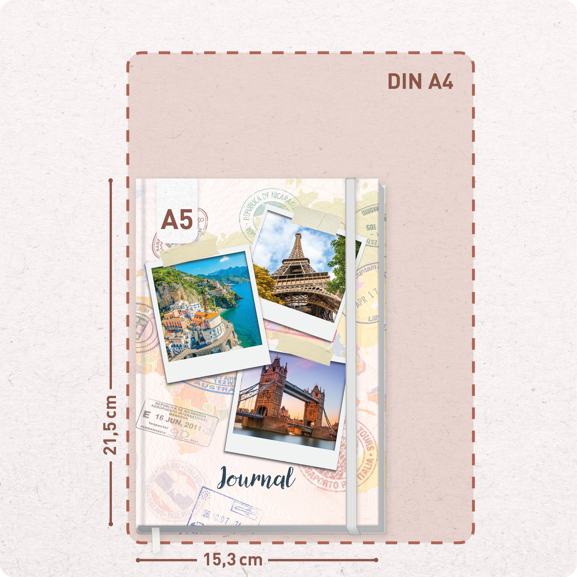 Artikelbild 3 des Artikels “paper&you Journal dotted A5 [Travel Memories] “