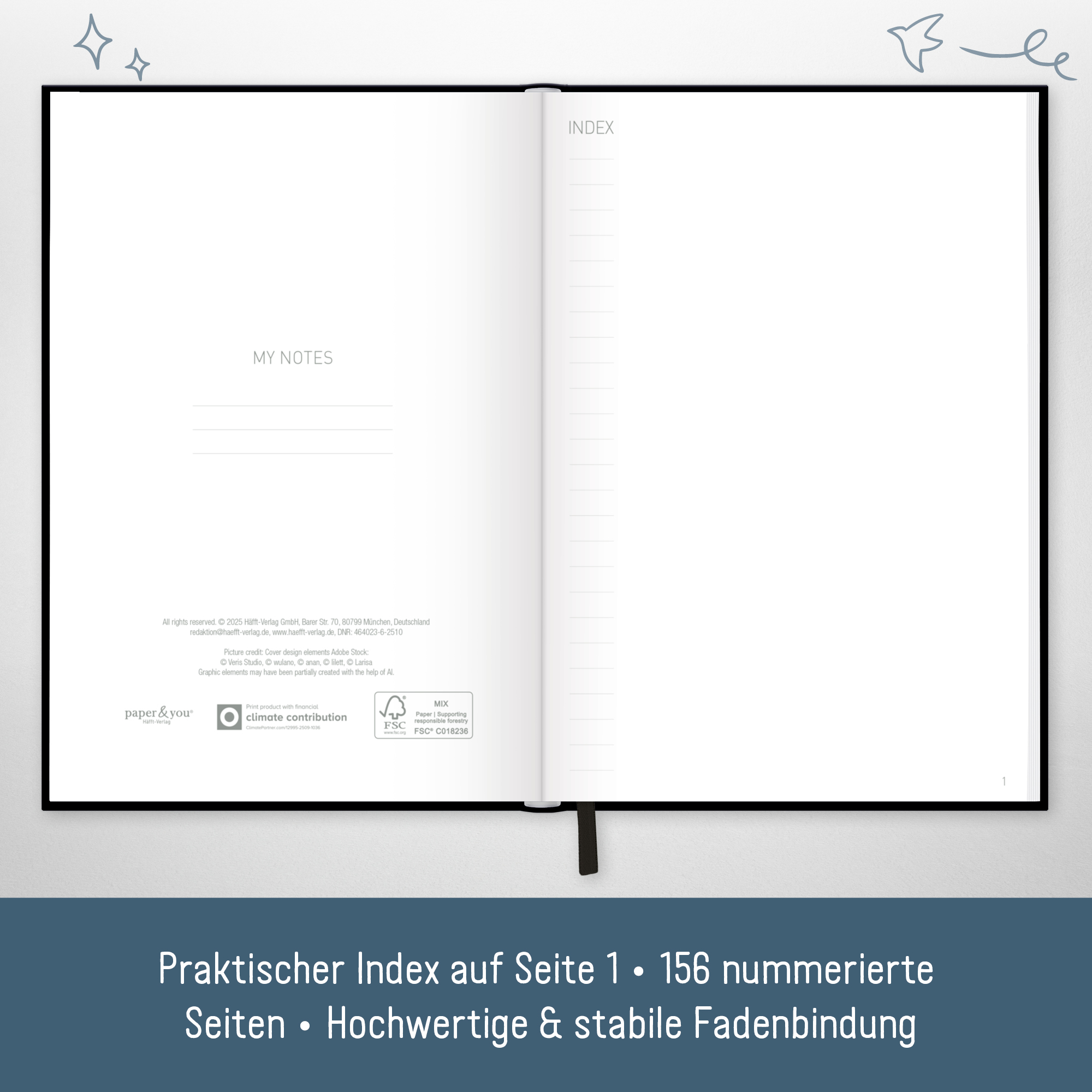 Artikelbild 3 des Artikels “Notizbuch Classic A5+ blanko [Black Edition] “