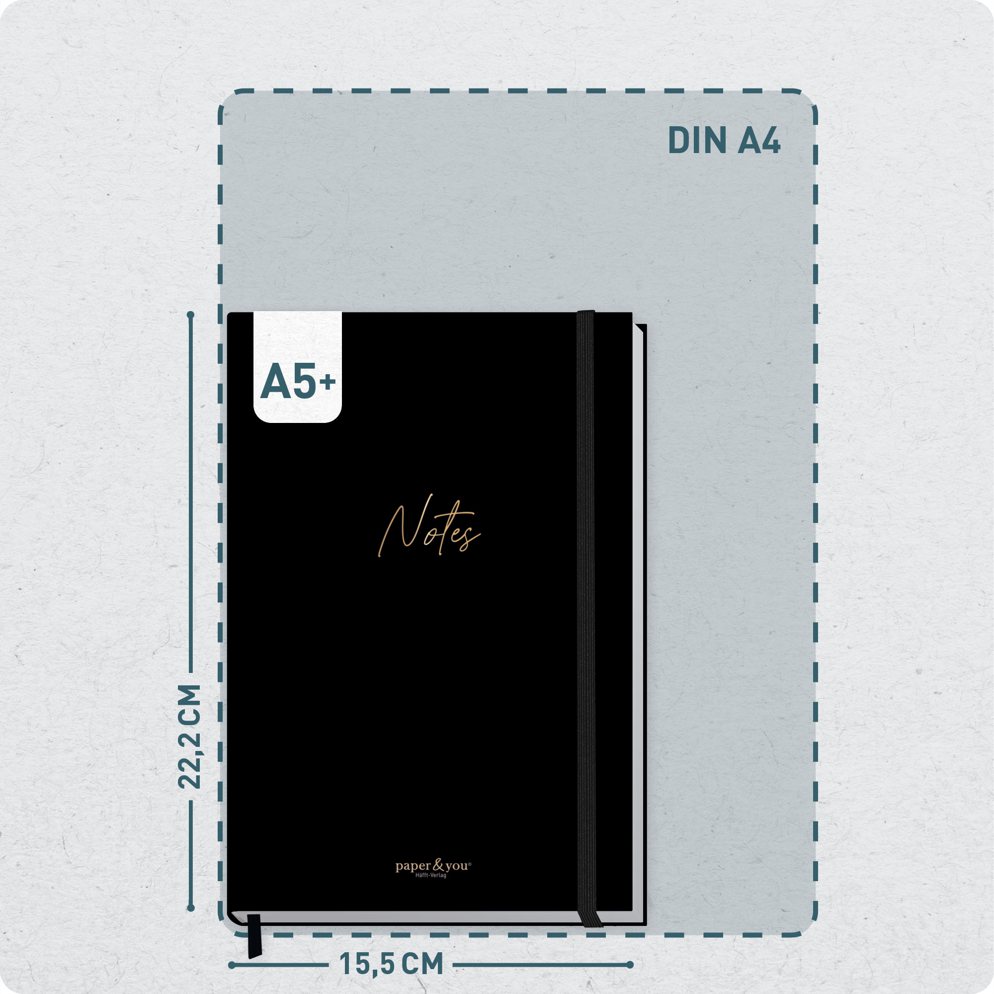 Artikelbild 3 des Artikels “Notizbuch Classic A5+ blanko [Black Edition] “