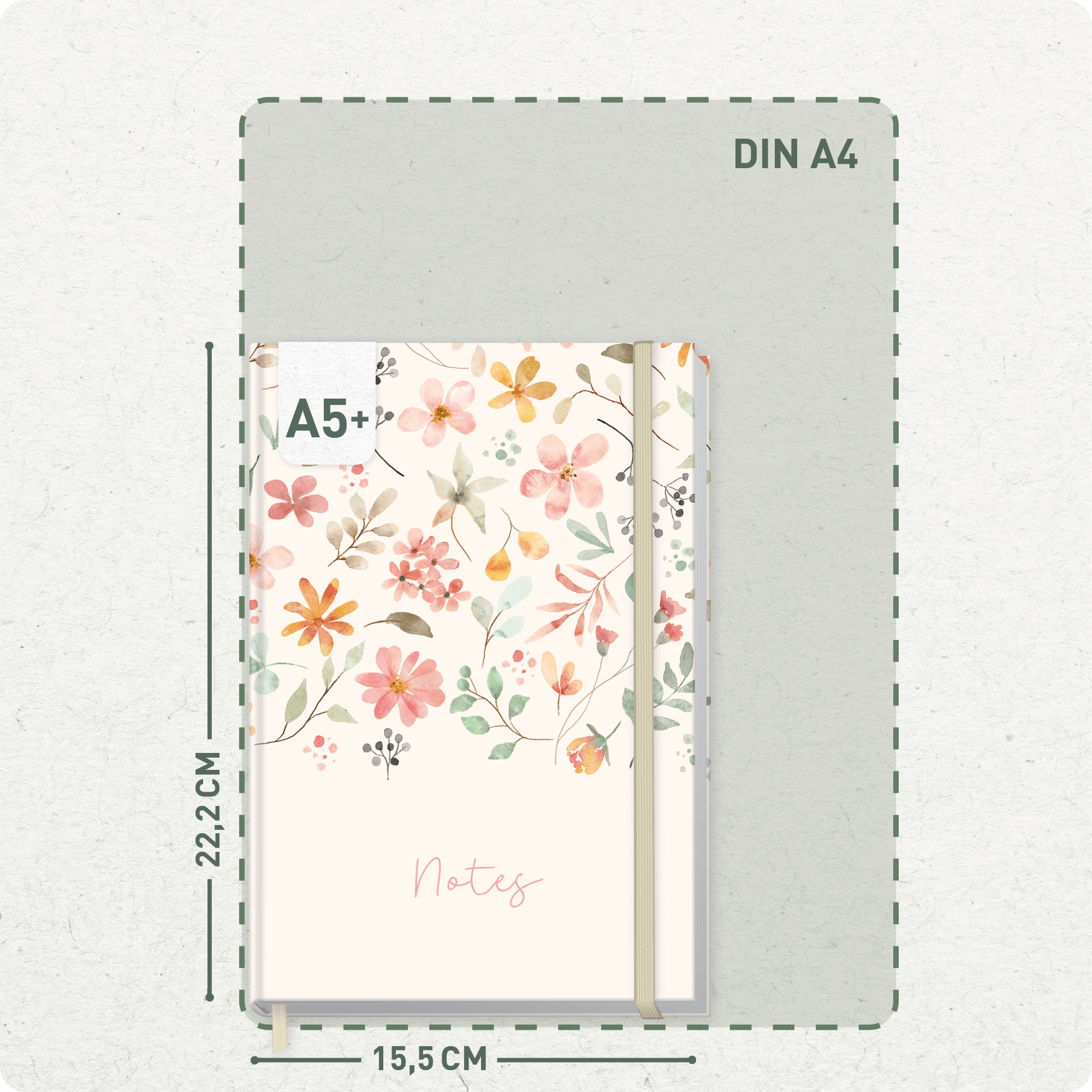 Artikelbild 3 des Artikels “Notizbuch Classic A5+ blanko [Wild Blossoms] “