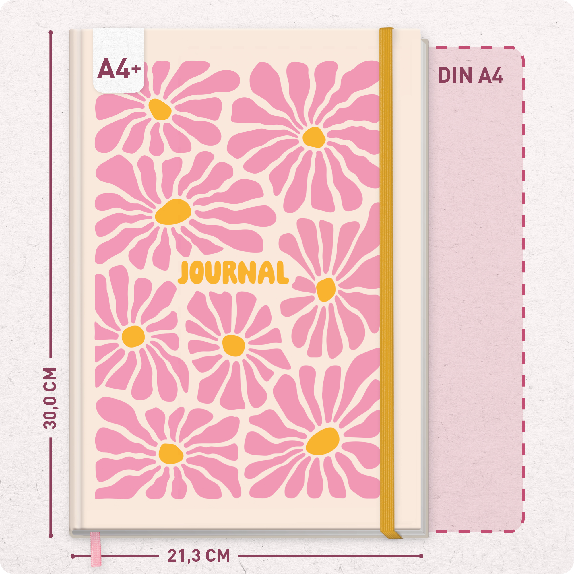 Artikelbild 3 des Artikels “paper&you Journal A4+ [Pink Flowers] “