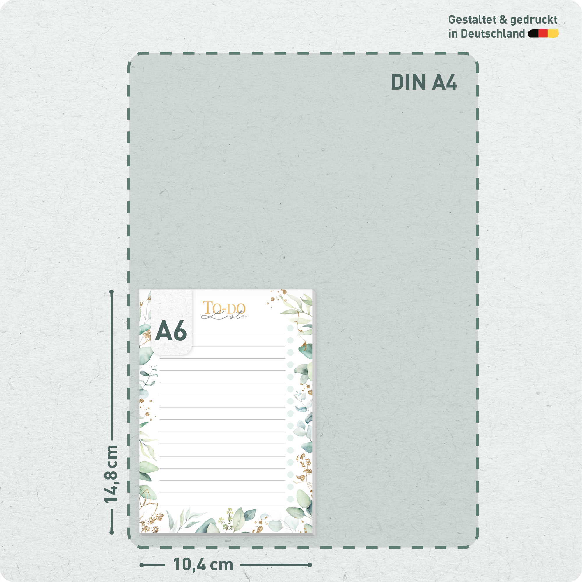 Artikelbild 3 des Artikels “paper&you To-do Listen Block A6 [Blattgold] “